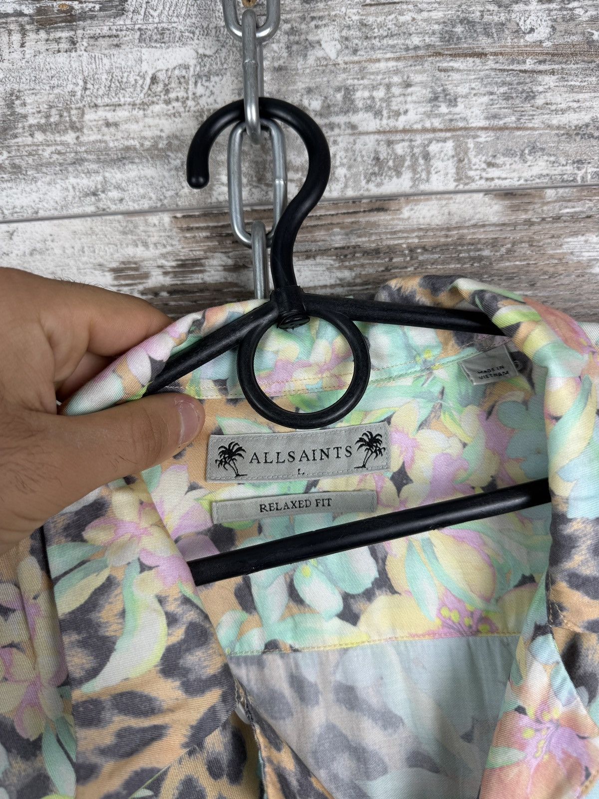 Allsaints × Japanese Brand Mens AllSaints LIGULARIA SS SHIRT button up Hawaiian crazy Size US L / EU 52-54 / 3 - 7 Thumbnail