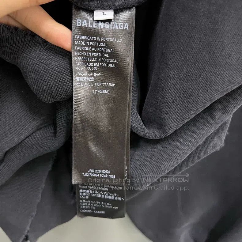 Balenciaga Balenciaga Statue of Liberty destroyed washed hoodie Size US S / EU 44-46 / 1 - 3 Thumbnail
