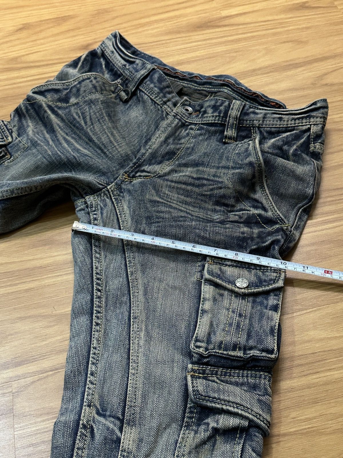 Nicole Club Nicole Club For Men Flare Multi Pocket Bondage Denim Jeans Size US 32 / EU 48 - 19 Thumbnail