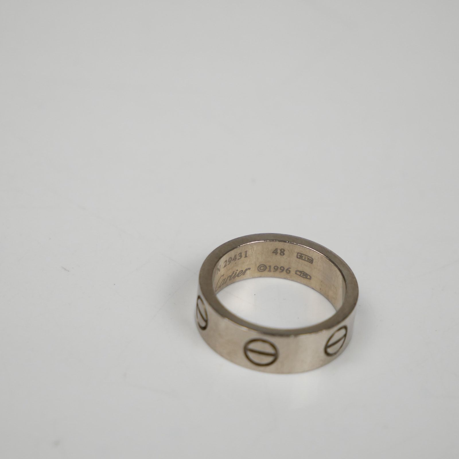 Cartier Cartier Love Ring 18K White Gold Size ONE SIZE - 9 Thumbnail