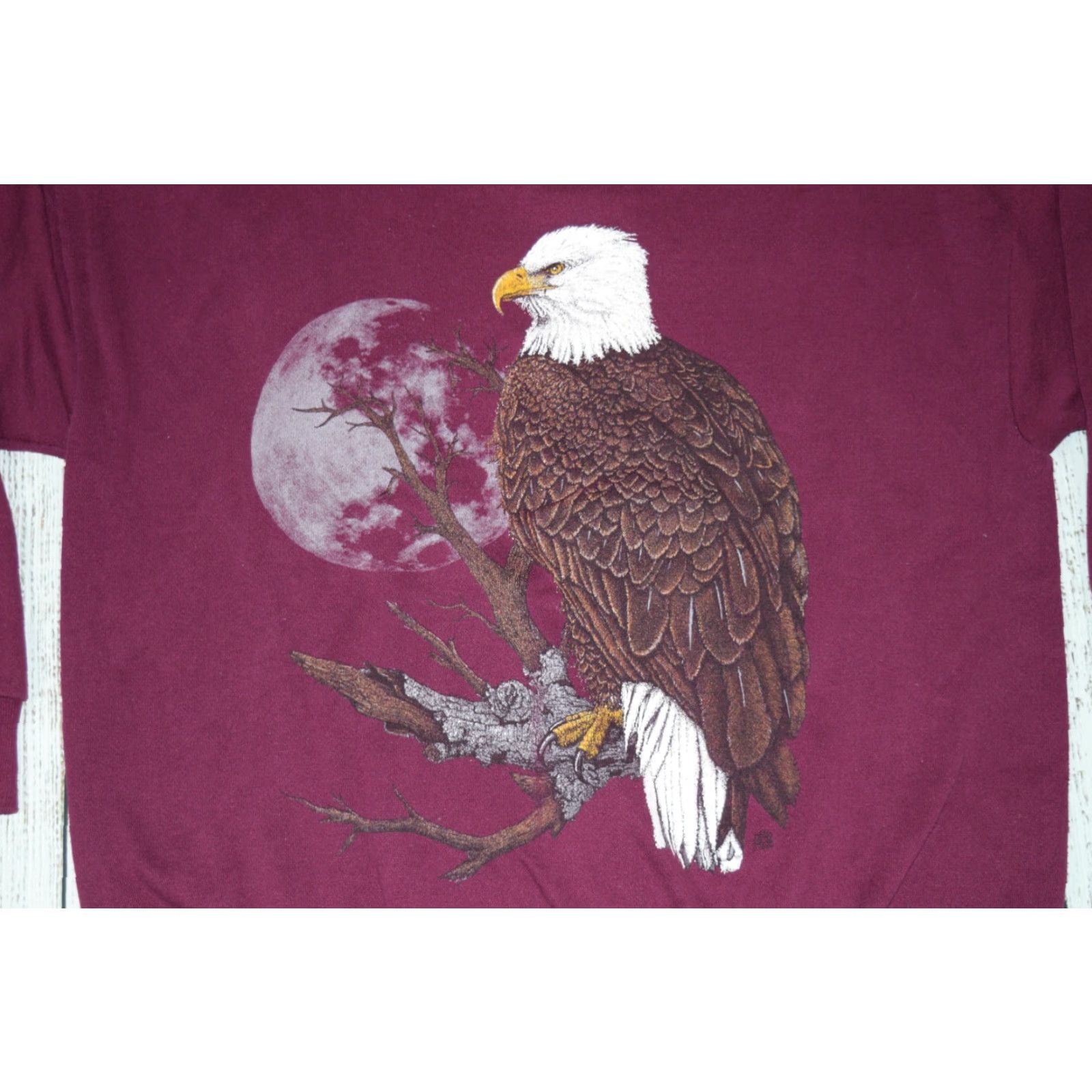Vintage VINTAGE Cotton Grove USA Made Sweatshirt Crewneck 2XL Burgundy 90s Graphic Print Mens Size US XXL / EU 58 / 5 - 2 Thumbnail