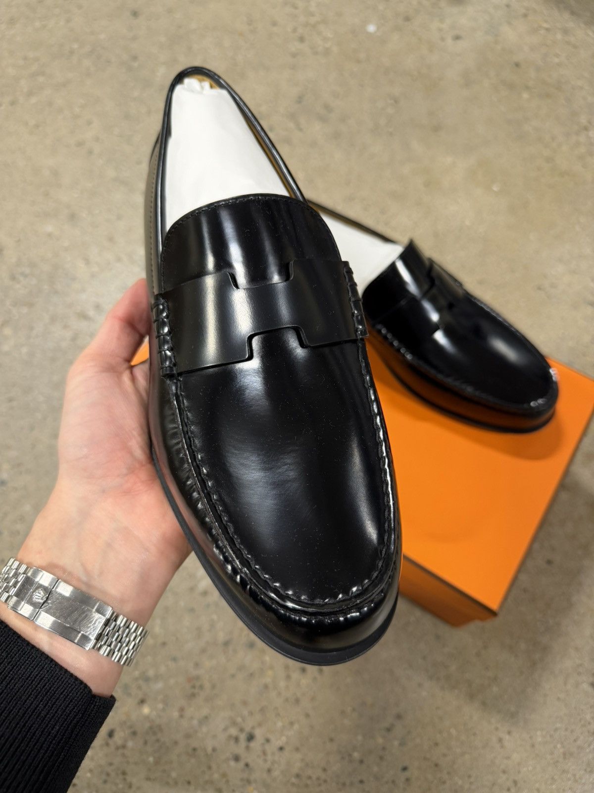 Hermes Hermes Paris Luc Leather Loafer NEW 1300$ Size US 9 / EU 42 - 6 Thumbnail
