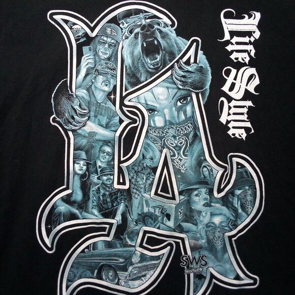 Vintage Vintage Streetwear Supply LA Los Angeles Lifestyle T-Shirt Size US XL / EU 56 / 4 - 1 Thumbnail