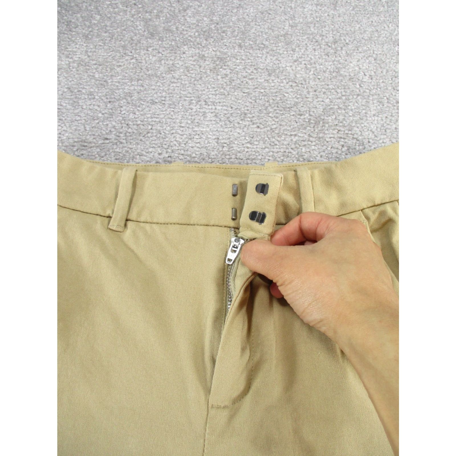Everlane Everlane Pants Womens 0 Beige Khaki Cotton Flare Chino Size 25" / US 0 / IT 36 - 3 Thumbnail