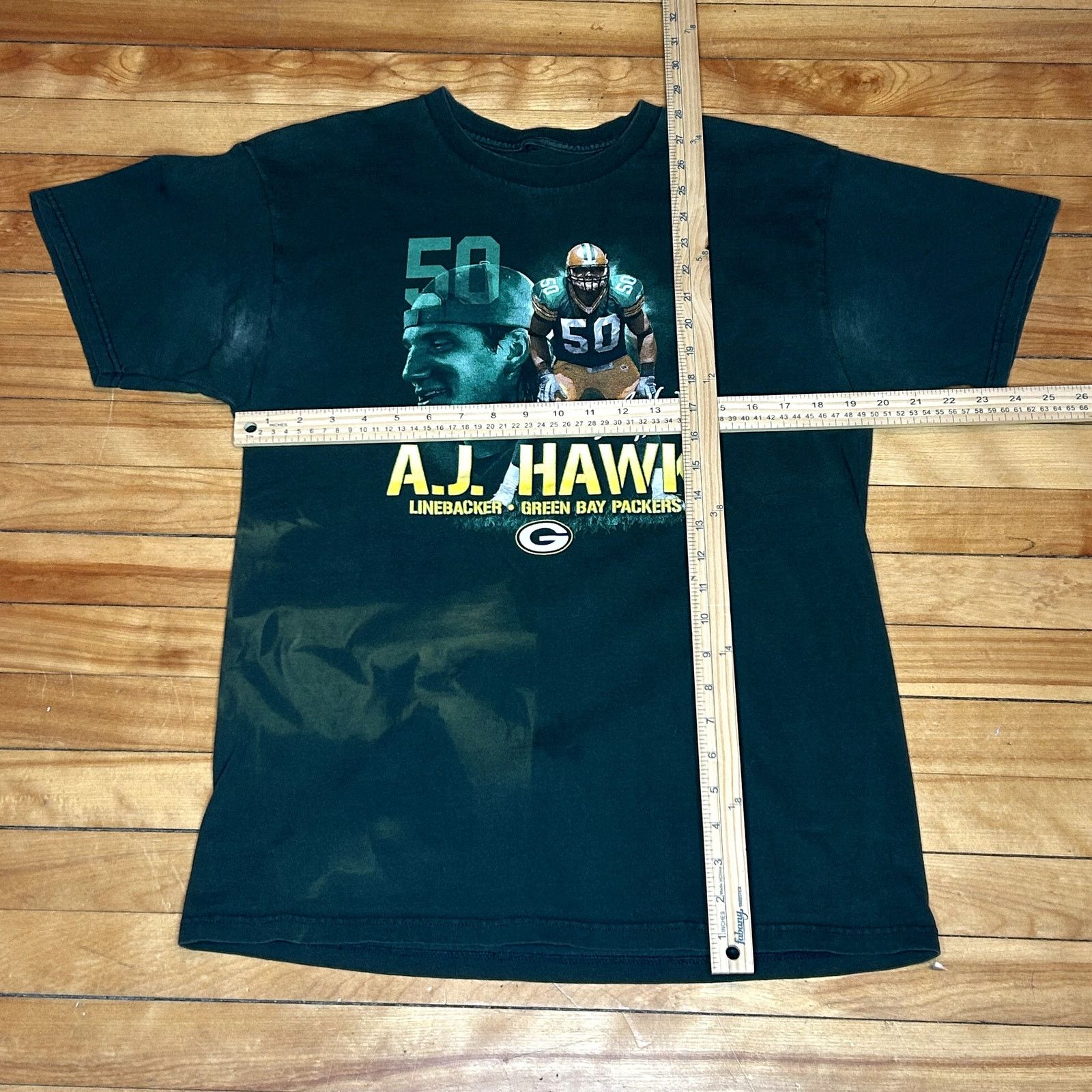 NFL Y2K Packers Aj Hawk T-Shirt Size US L / EU 52-54 / 3 - 2 Thumbnail