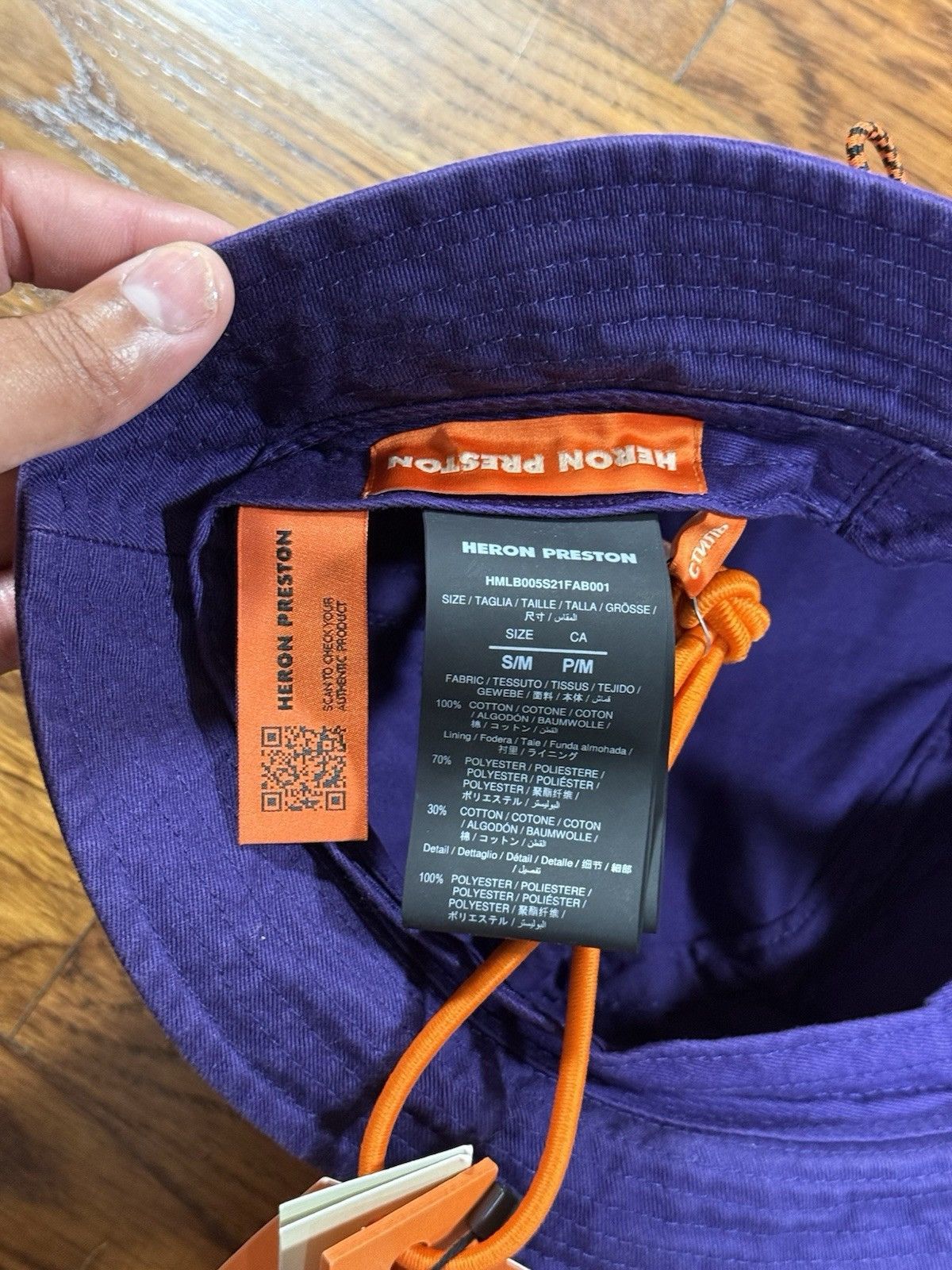 Heron Preston Heron Preston Purple Twill Bucket Hat Adult Unisex S/M NWT Size ONE SIZE - 6 Thumbnail