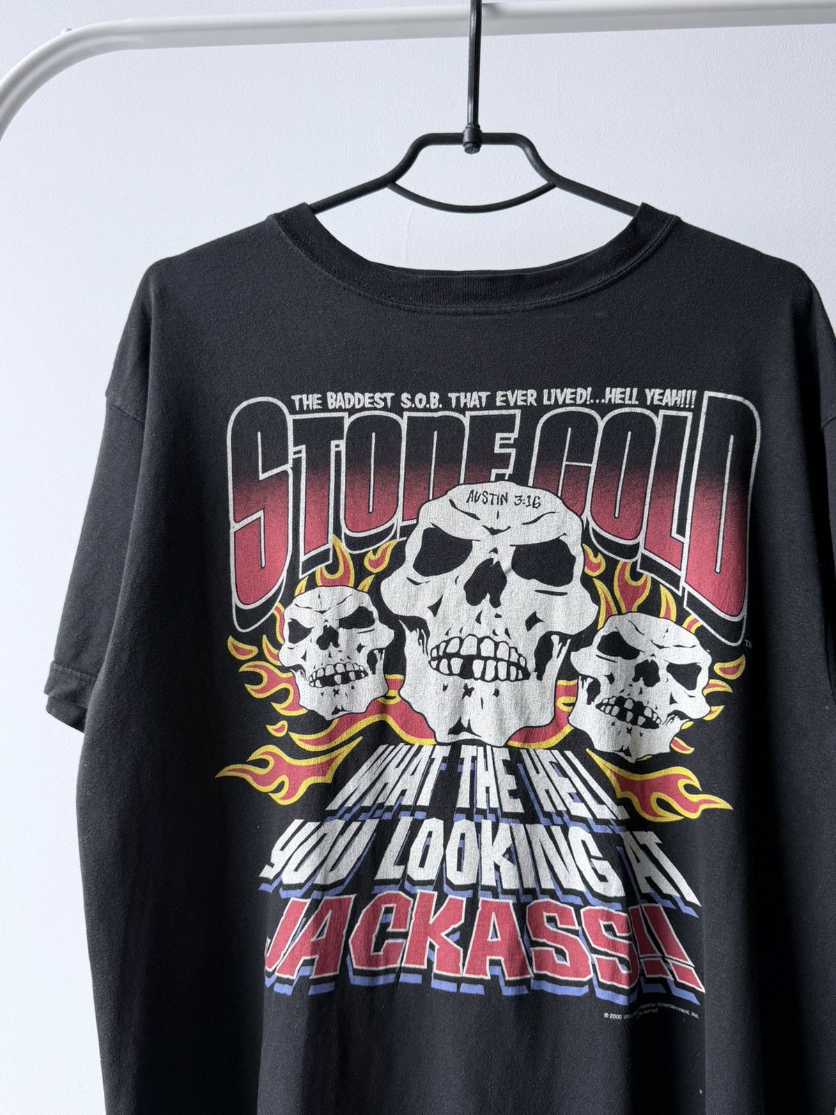 WWF Vintage 2000 Stone Cold Austin WWF Wrestling T-Shirt Tee Size US M / EU 48-50 / 2 - 2 Thumbnail
