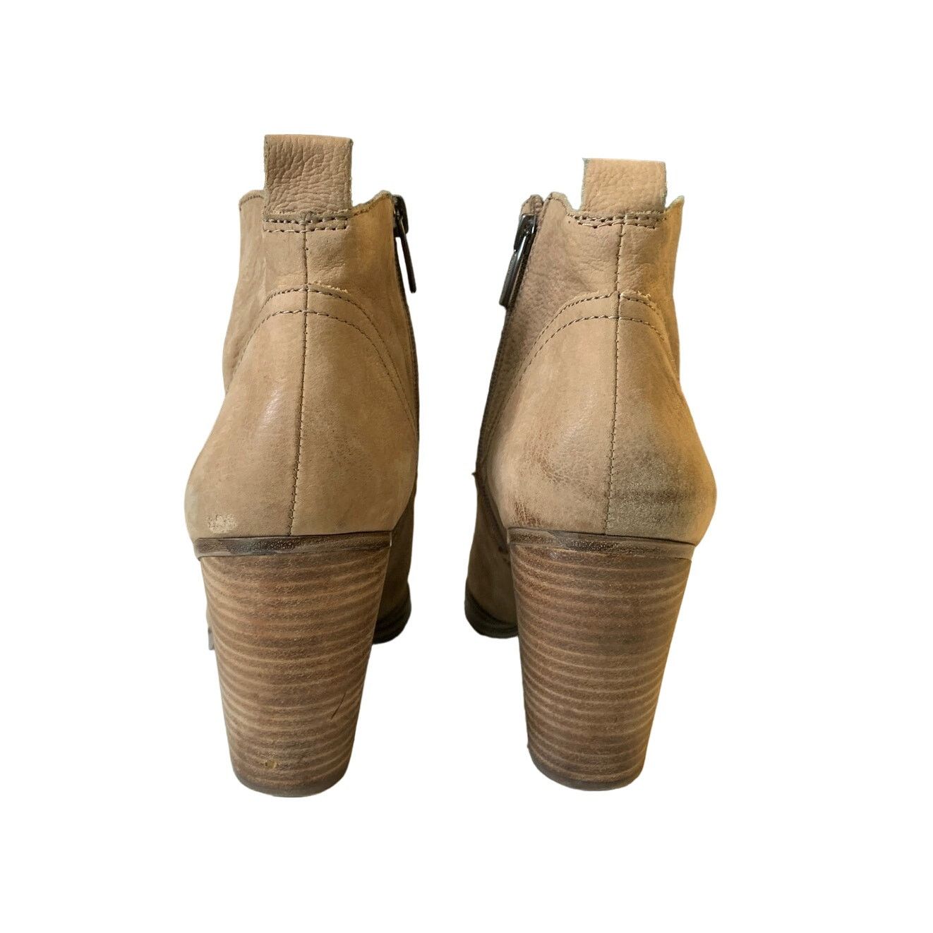 Vince Camuto Vince Camuto Womens Sz 10M Ankle Booties Tan Suede Leather Size US 10 / IT 40 - 3 Thumbnail