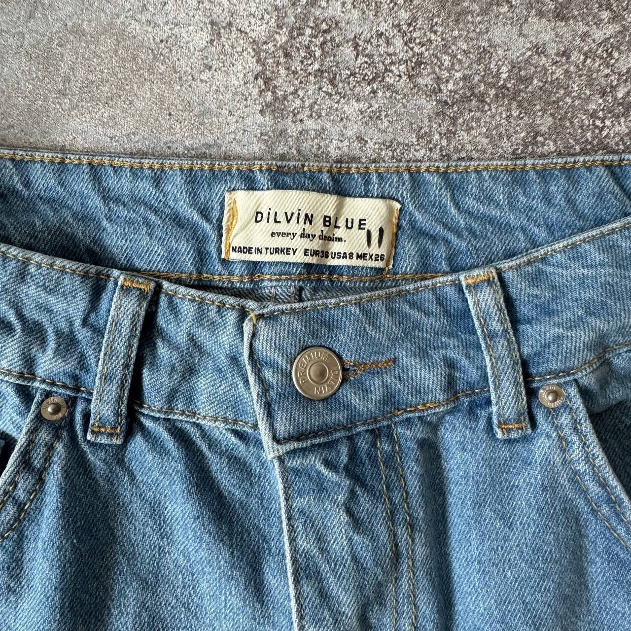 Hysteric Glamour × Vintage Amazing Pleated Blue Denim Mini Skirt (rick owens style) Size 26" / US 2 / IT 38 - 8 Thumbnail
