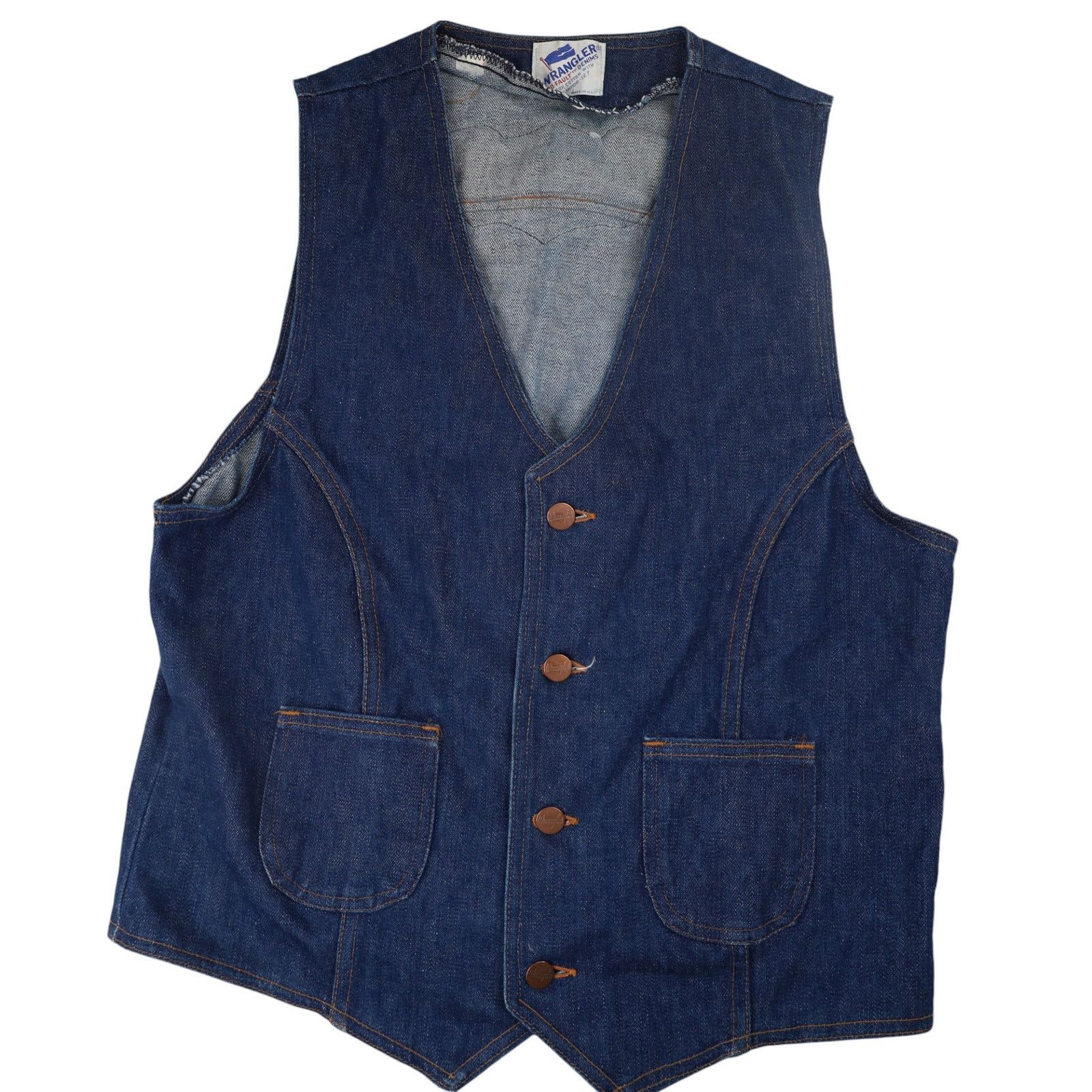 Vintage × Wrangler Vintage Wrangler Honda Motorcycle Patches Denim Vest Size US M / EU 48-50 / 2 - 2 Thumbnail