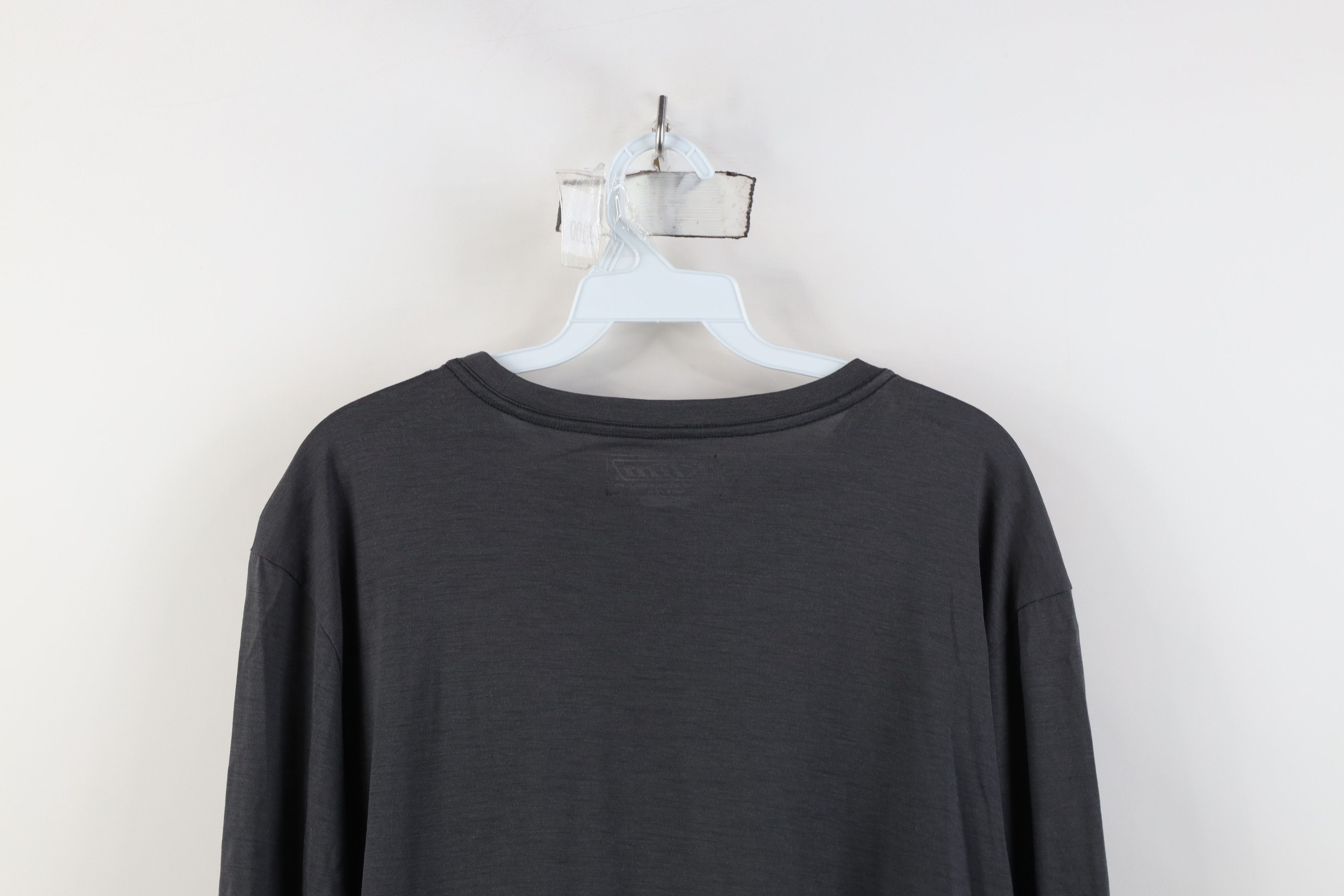 Vintage Klim Racing Teton Merino Wool Knit Long Sleeve T-Shirt Gray Size US L / EU 52-54 / 3 - 14 Thumbnail