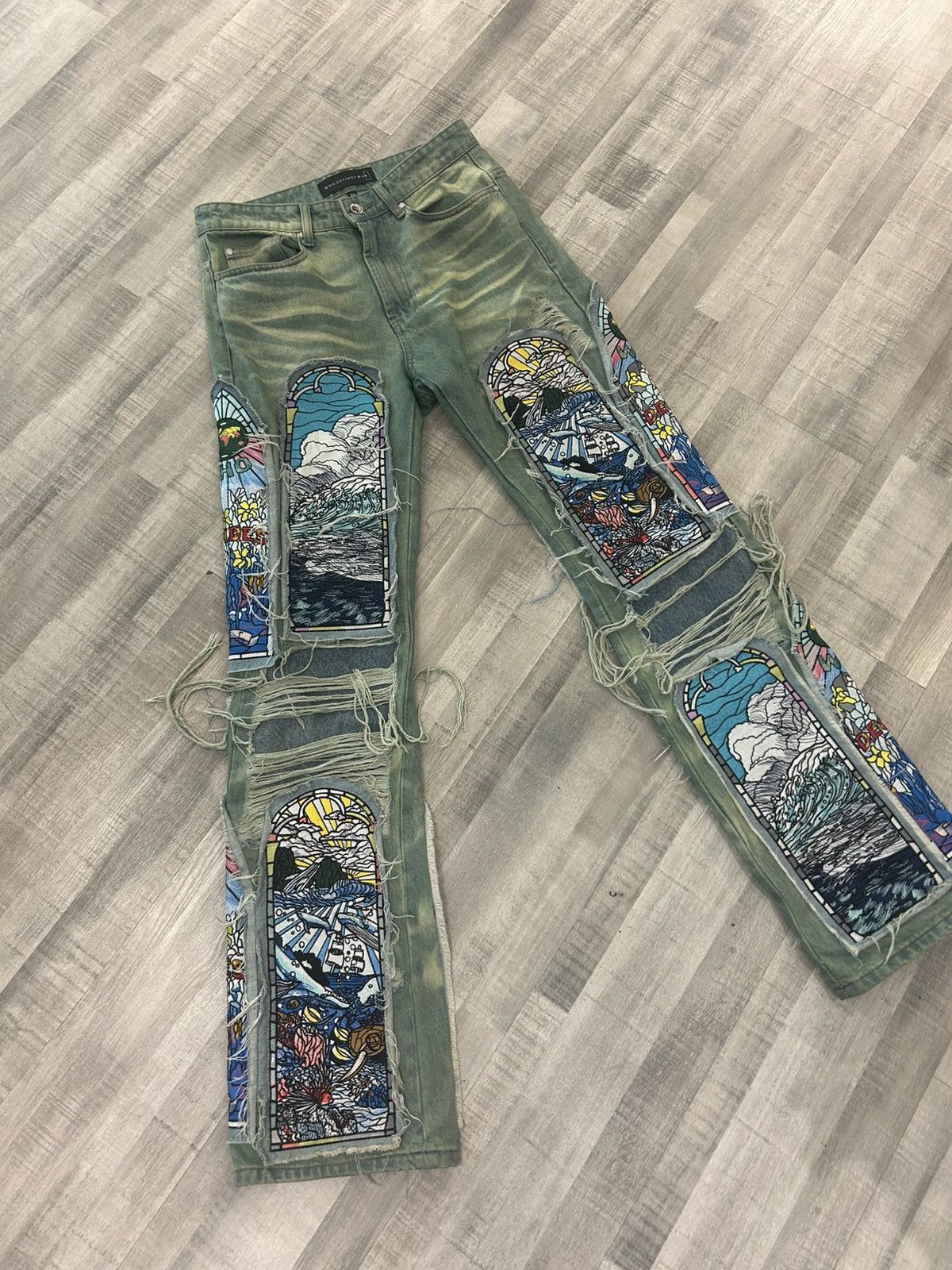 Who Decides War Who Decides War Sandy Lane Fusion Denim Size US 30 / EU 46 - 2 Thumbnail