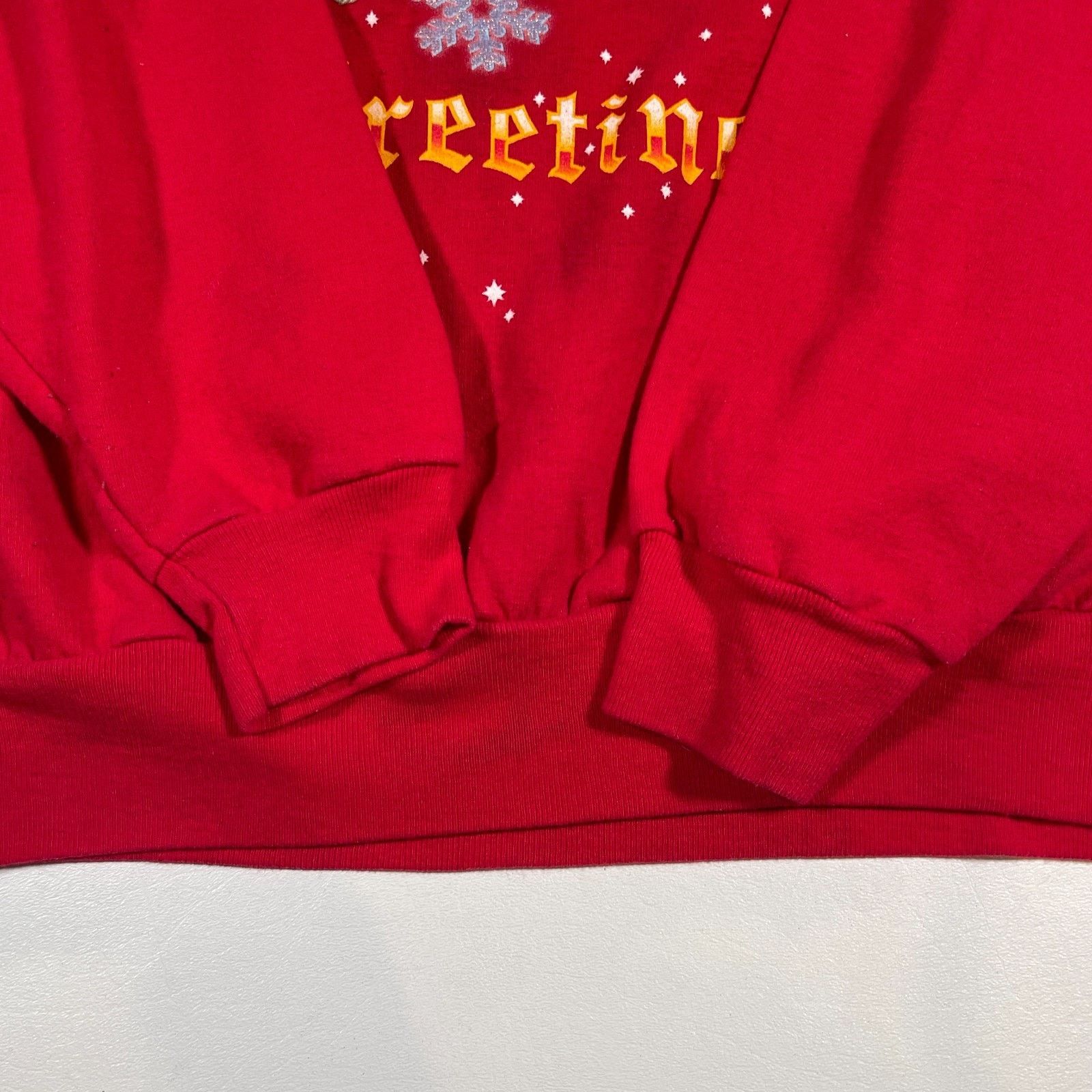 Disney vintage 90s Disney Tinkerbell Seasons Greetings Sweater Size US L / EU 52-54 / 3 - 3 Thumbnail