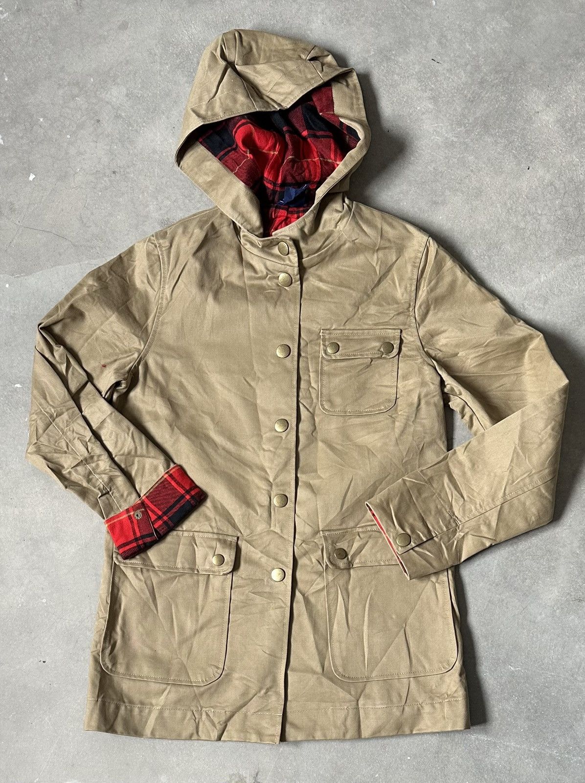Japanese Brand NIMES BUTTON AND CHECKERED INNER PARKA Size US M / EU 48-50 / 2 - 1 Thumbnail