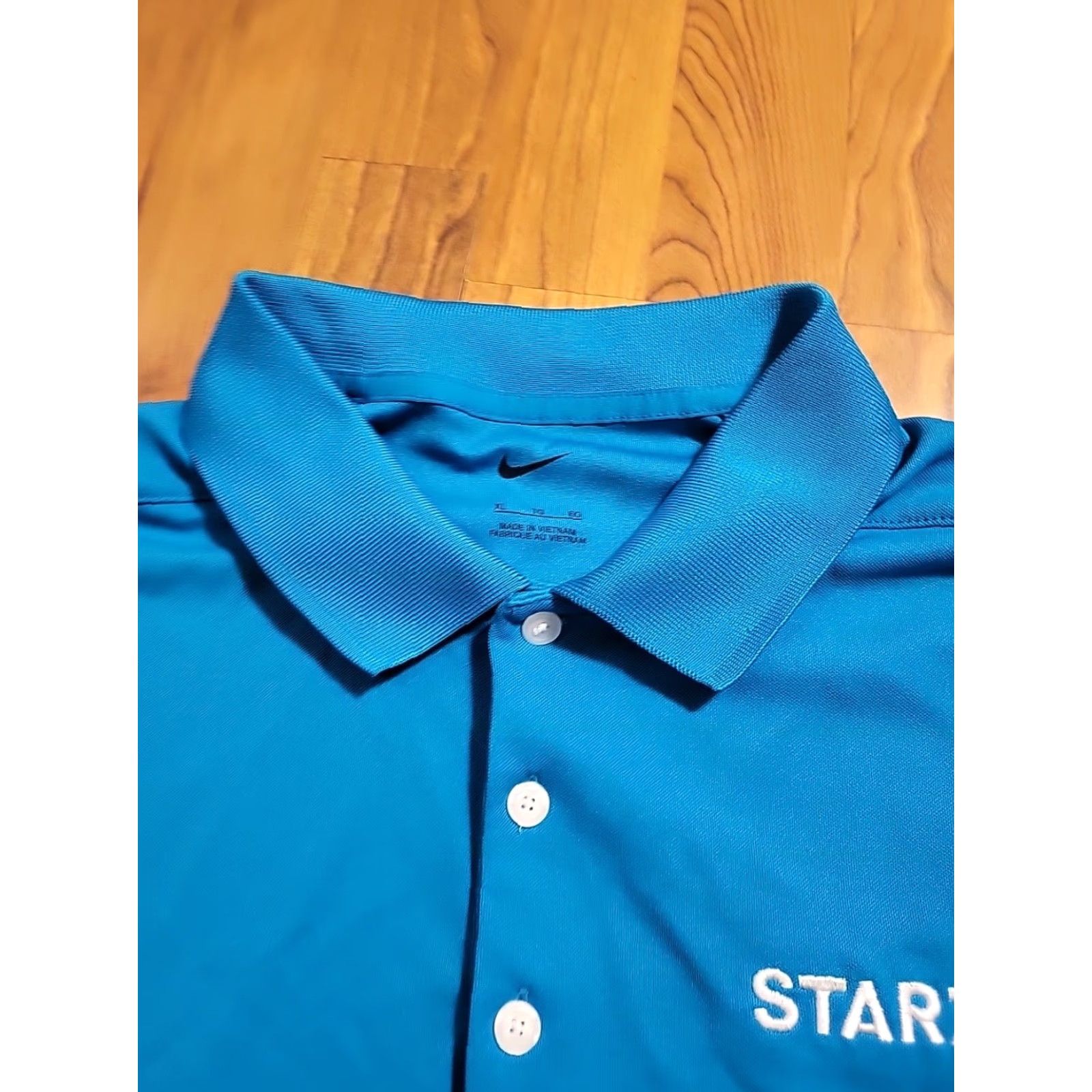Nike Nike Polo Shirt XL Teal Blue Starz Logo Embroidered Size US XL / EU 56 / 4 - 4 Thumbnail