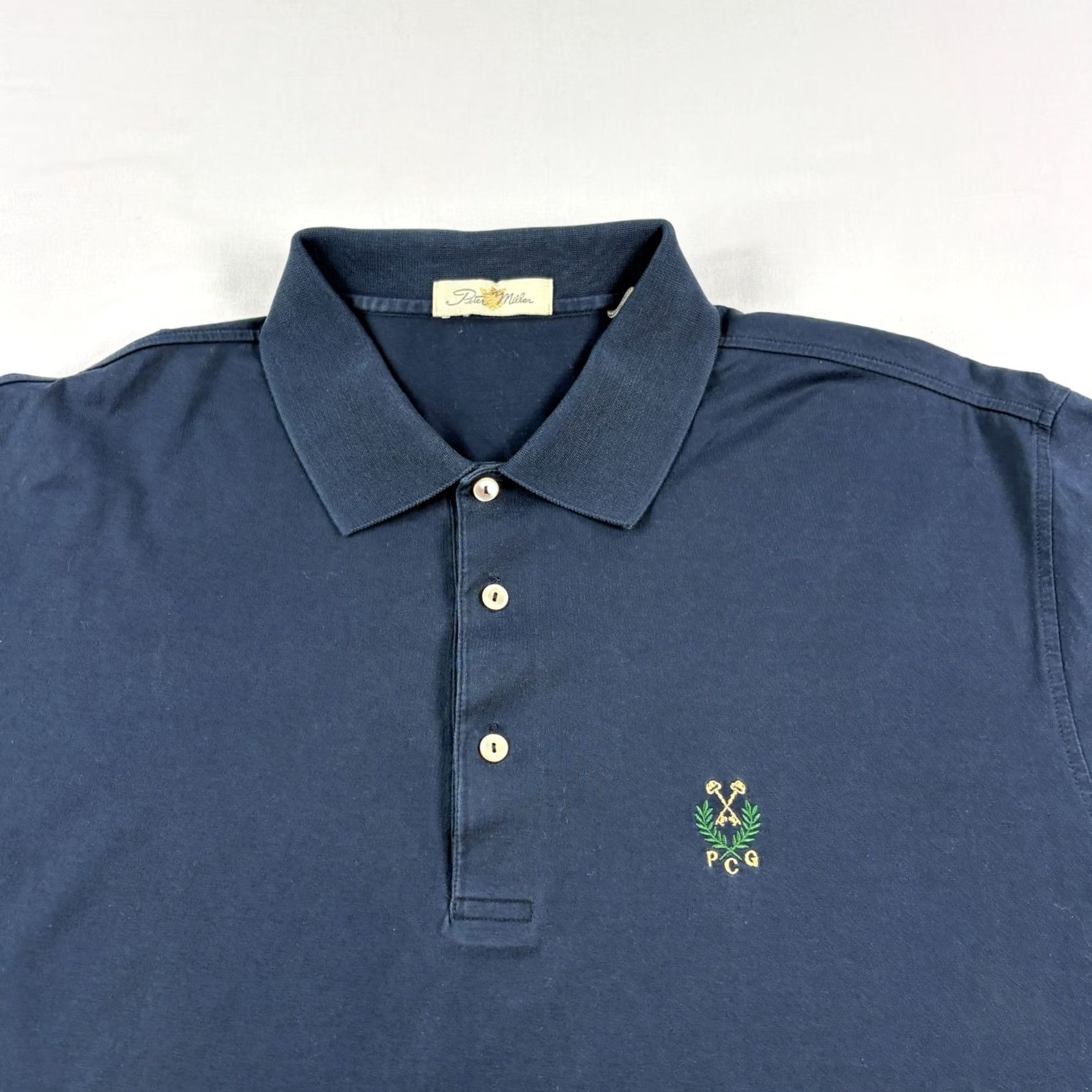 Peter Millar Peter Millar Polo Shirt Mens XL Blue Short Sleeve Cotton Peachtree Golf Club Size US XL / EU 56 / 4 - 2 Thumbnail