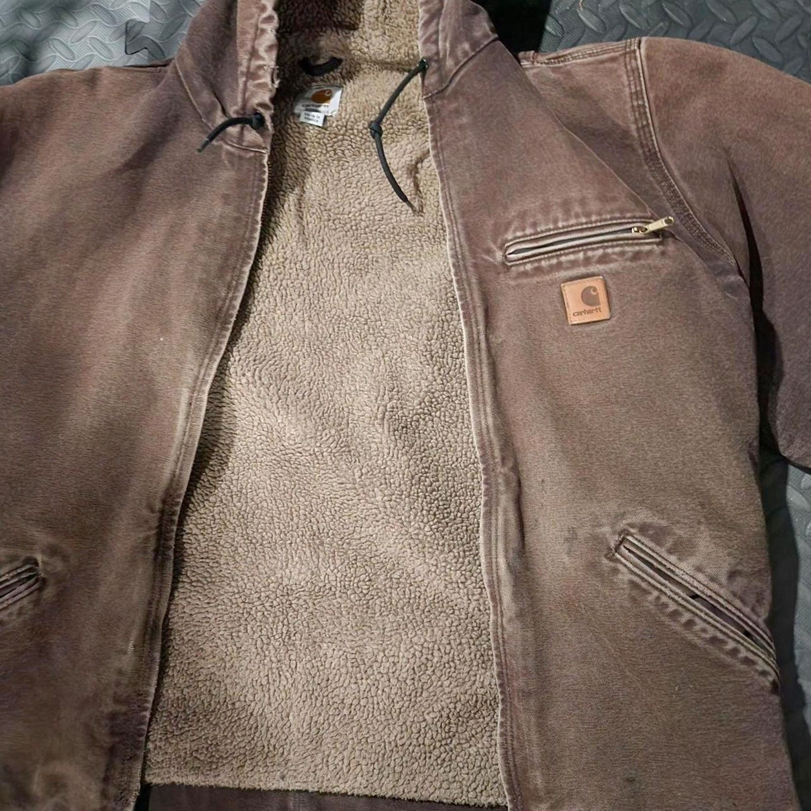 Carhartt 90s J97 Vintage Carhartt J97 Chestnut Brown Detroit Jacket Size US L / EU 52-54 / 3 - 2 Thumbnail