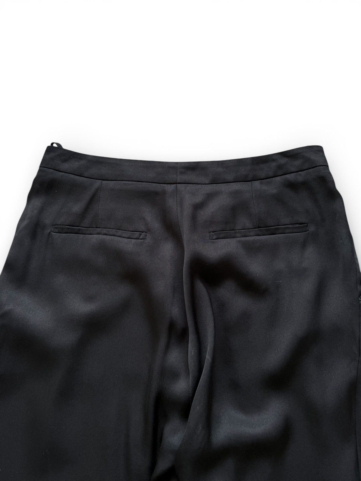 Gucci Gucci By Tom Ford Black Silk Pants Trousers Size 27" / US 4 / IT 40 - 8 Thumbnail
