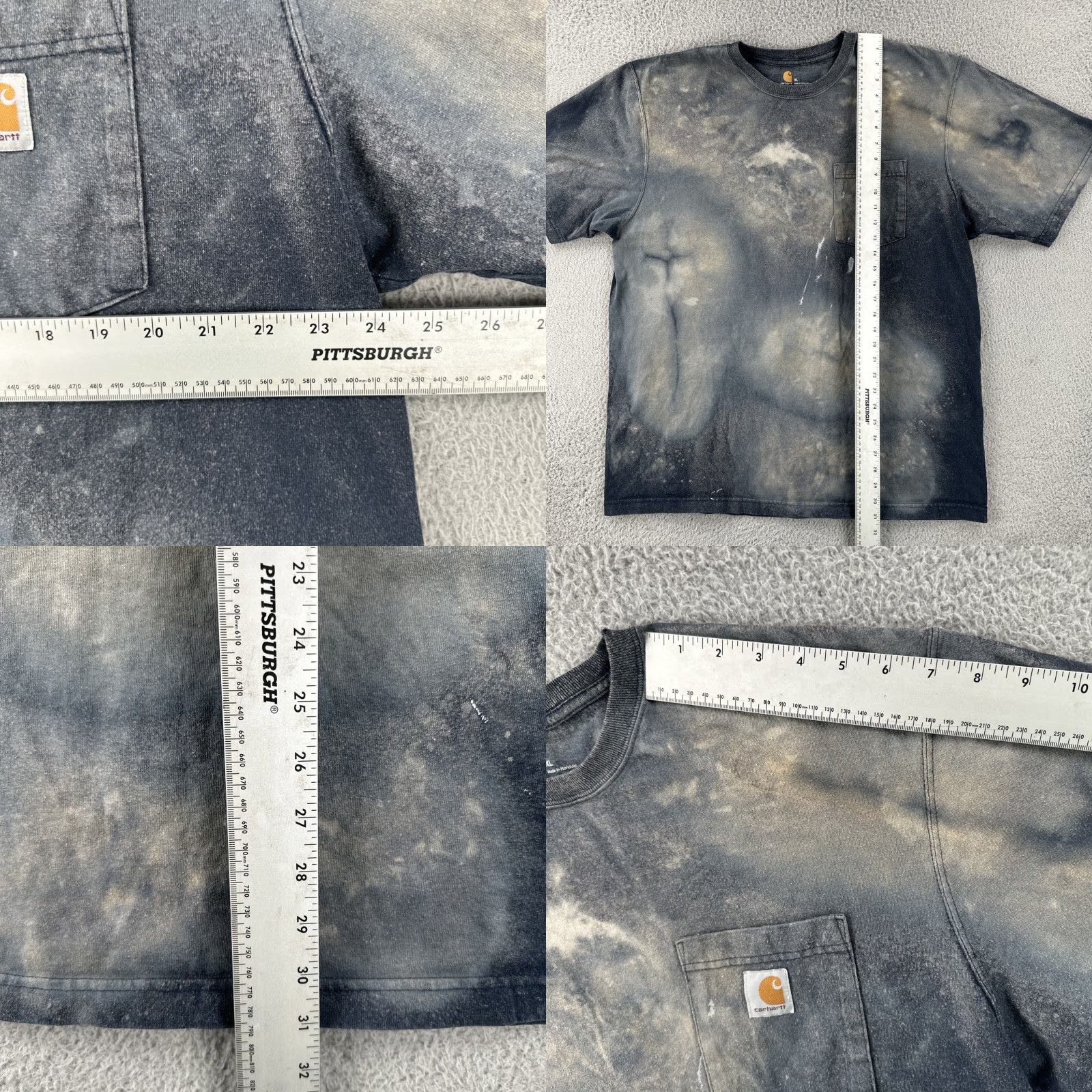 Carhartt Carhartt Original Fit Adult XL Bleach Stain Dyed Short Sleeve T Shirt Workwear Size US XL / EU 56 / 4 - 9 Thumbnail