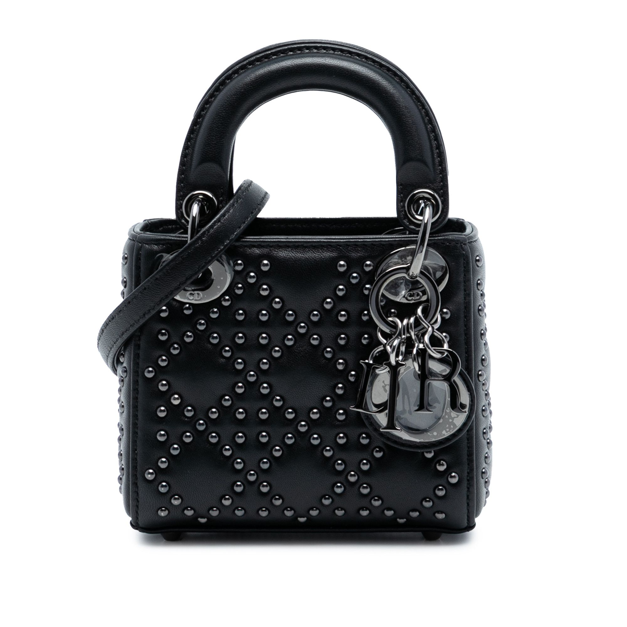 Dior Dior Micro Lambskin Cannage Studded Supple Lady Dior Size ONE SIZE - 1 Thumbnail
