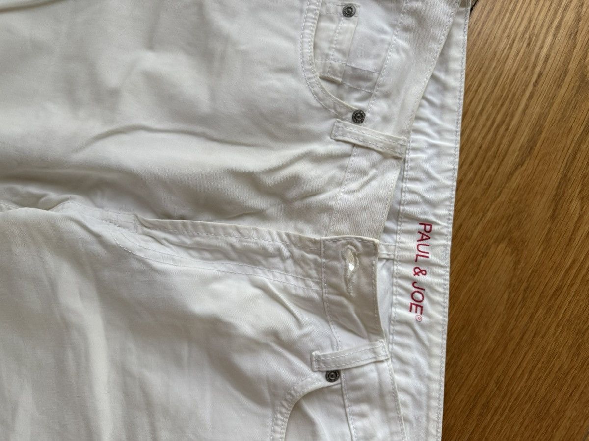 Paul & Joe White straight leg cotton Jeans Size 31" - 2 Thumbnail