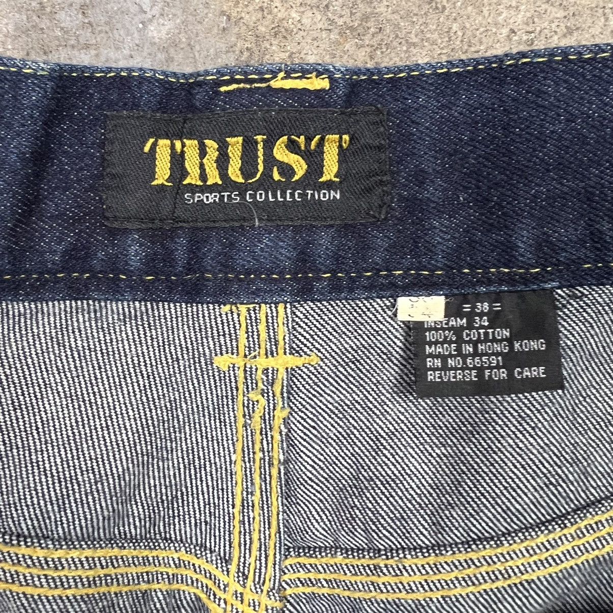 Vintage 90’s Baggy Trust Double Knee Cargo Jeans Size US 38 / EU 54 - 6 Thumbnail