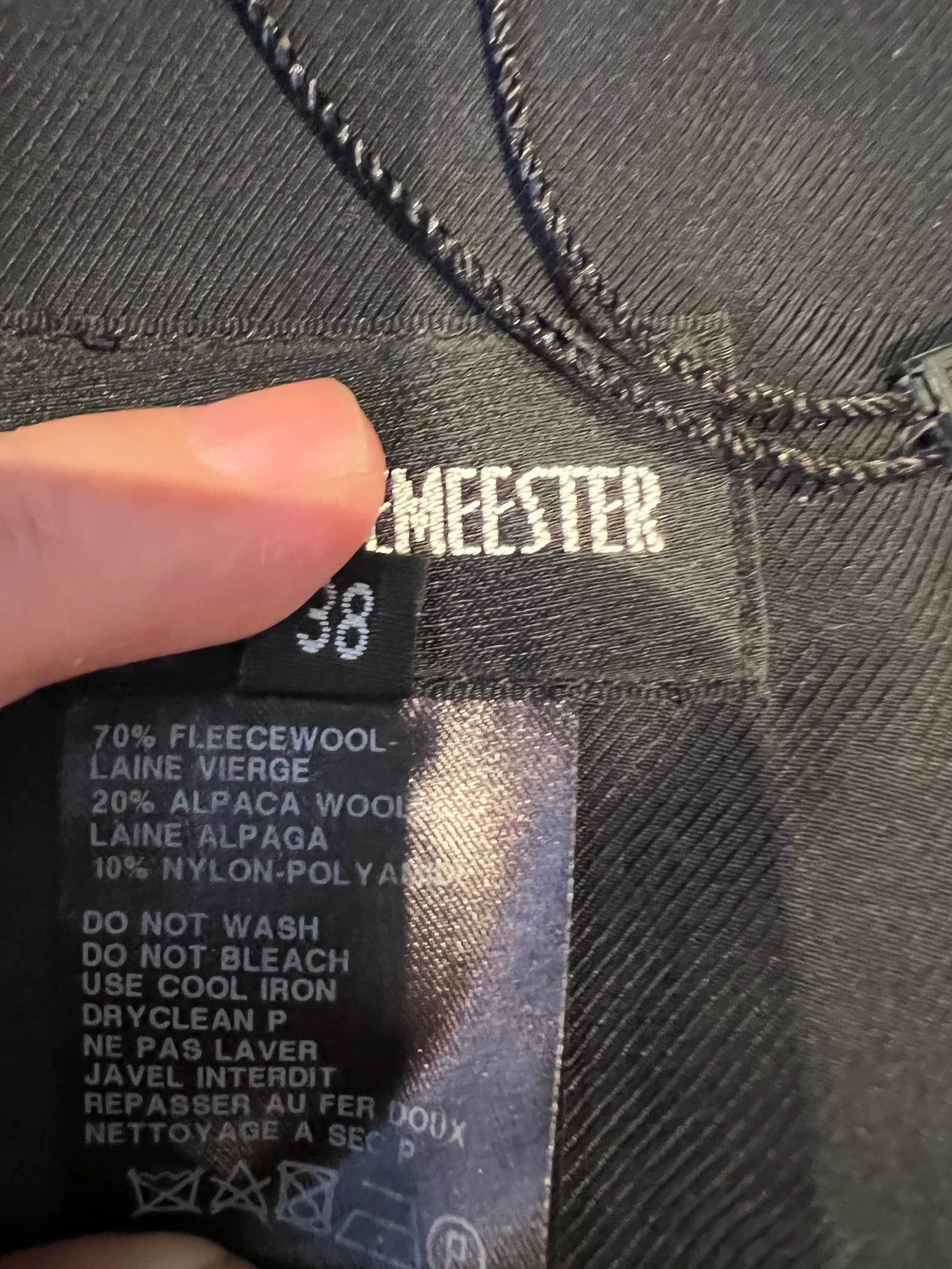 Ann Demeulemeester Ann Demeulemeester wool alpaca check coat 38 new gothic Size S / US 4 / IT 40 - 7 Thumbnail