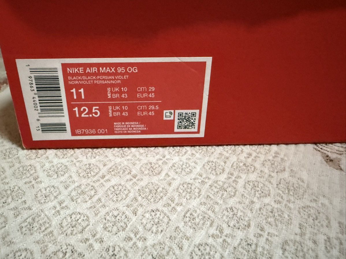 Nike Nike Air Max 95 OG Big Bubble Persian Violet Size 11 Size US 11 / EU 44 - 8 Thumbnail