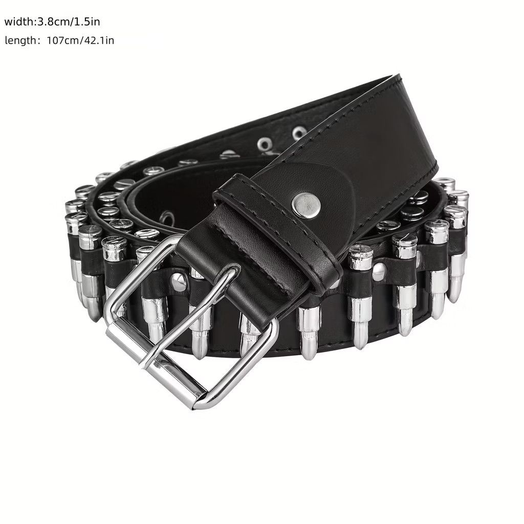PPFM Black punk rockers bullet belt Size ONE SIZE - 4 Thumbnail