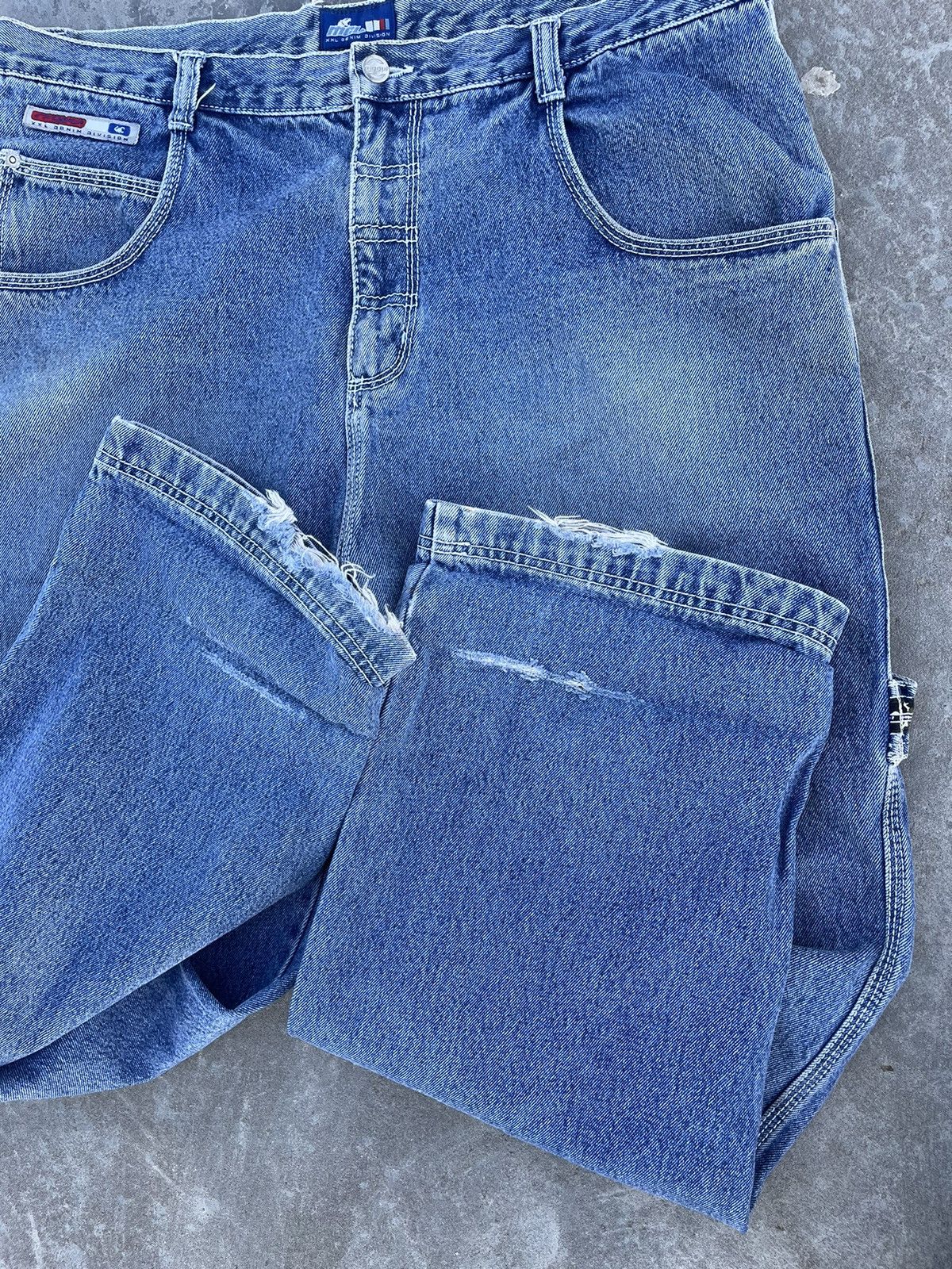 Vintage Crazy Denim Carpenter Y2k JNCO Style Rap Sk8 Hip Hop Pants Size US 36 / EU 52 - 8 Thumbnail