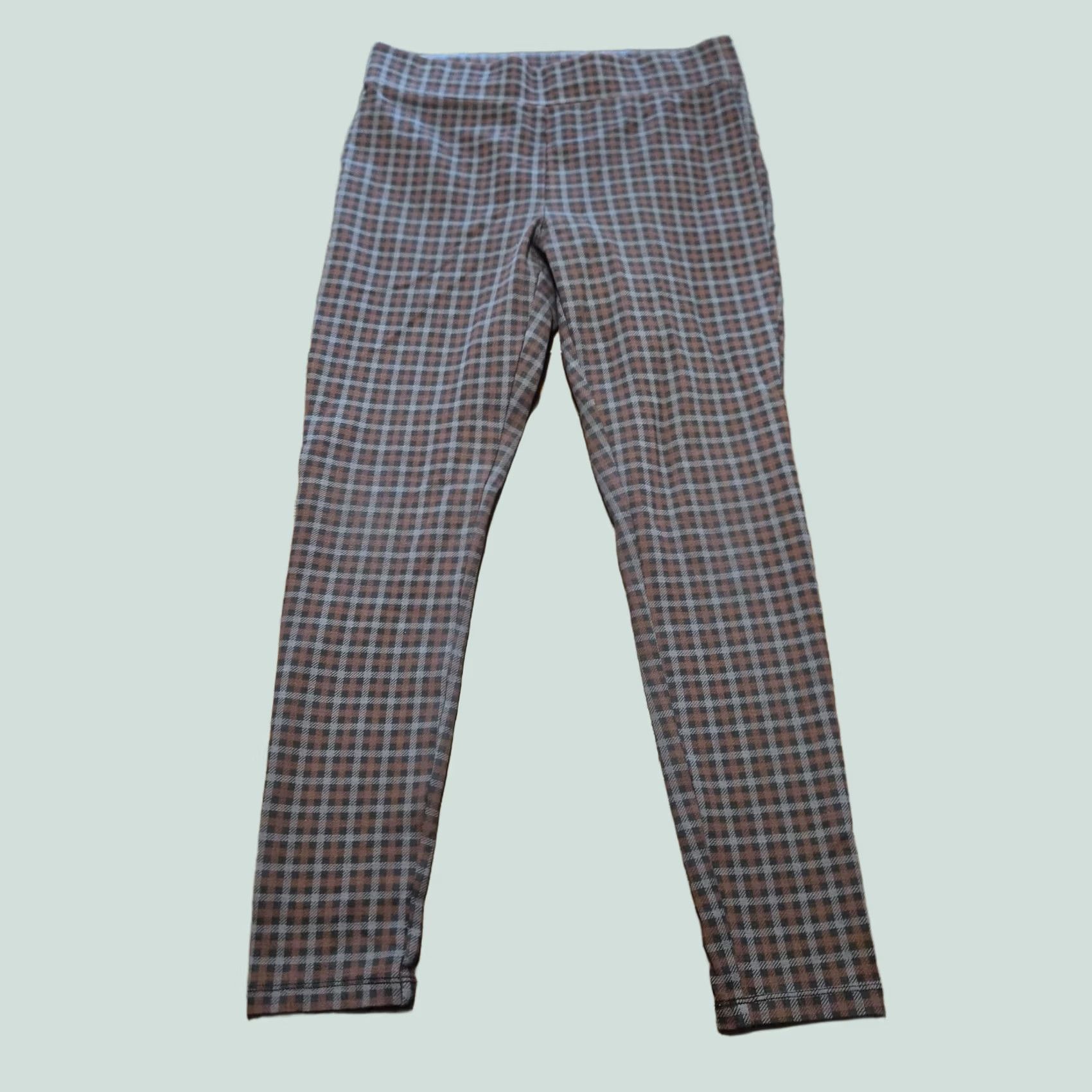 Loft Loft Pants Womens Plaid Knit Pull On Ankle Medium G275 Stretch Slim Leggings Multicolor Size 32" / US 10 / IT 46 - 1 Thumbnail