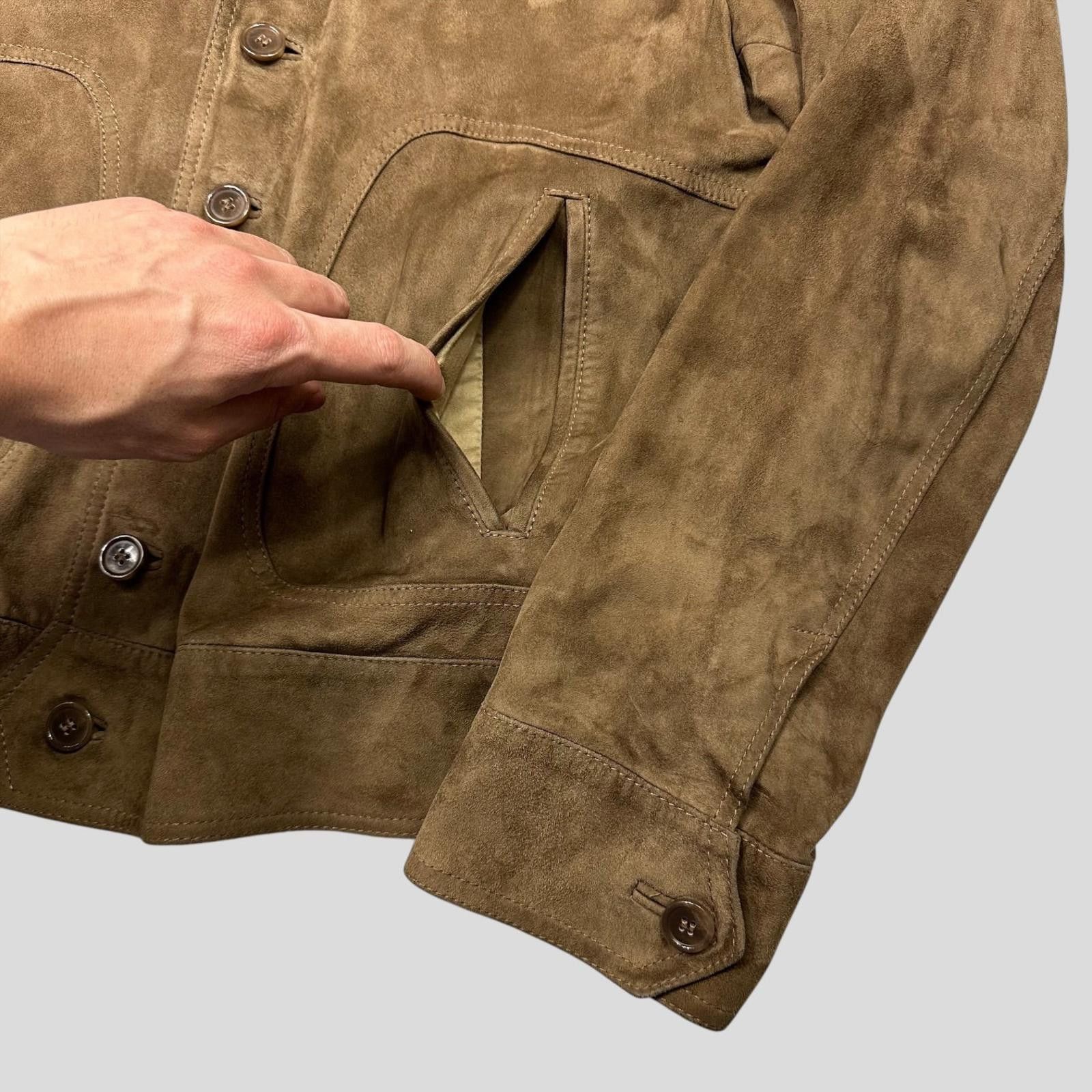 Dolce & Gabbana Dolce & Gabanna 00’s Goatskin Suede Leather Western Jacket L Size US L / EU 52-54 / 3 - 10 Thumbnail