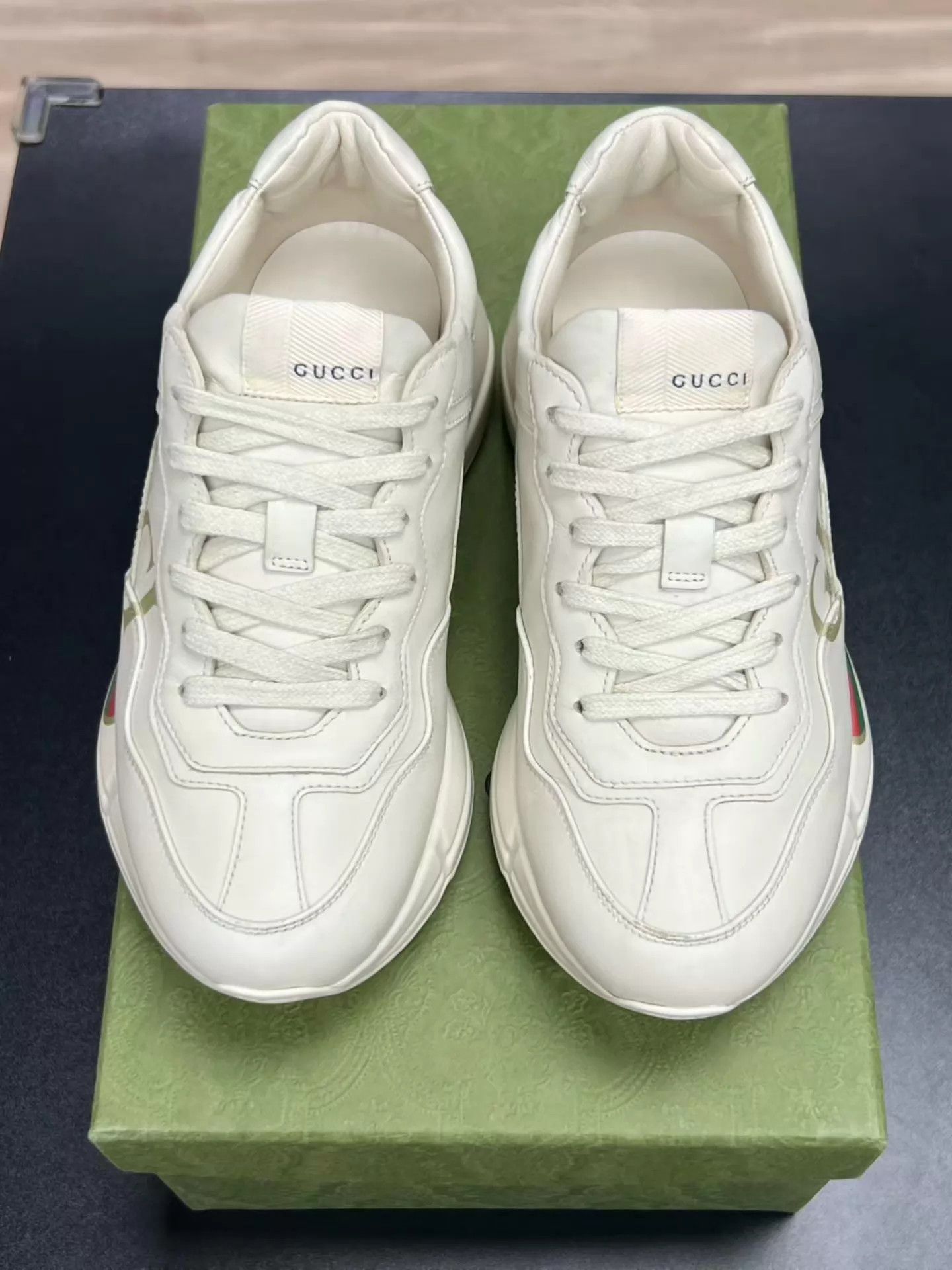 Gucci GUCCI Rhyton White 36 EU 1-5 Uses Original Box Size US 5.5 / IT 35.5 - 3 Thumbnail