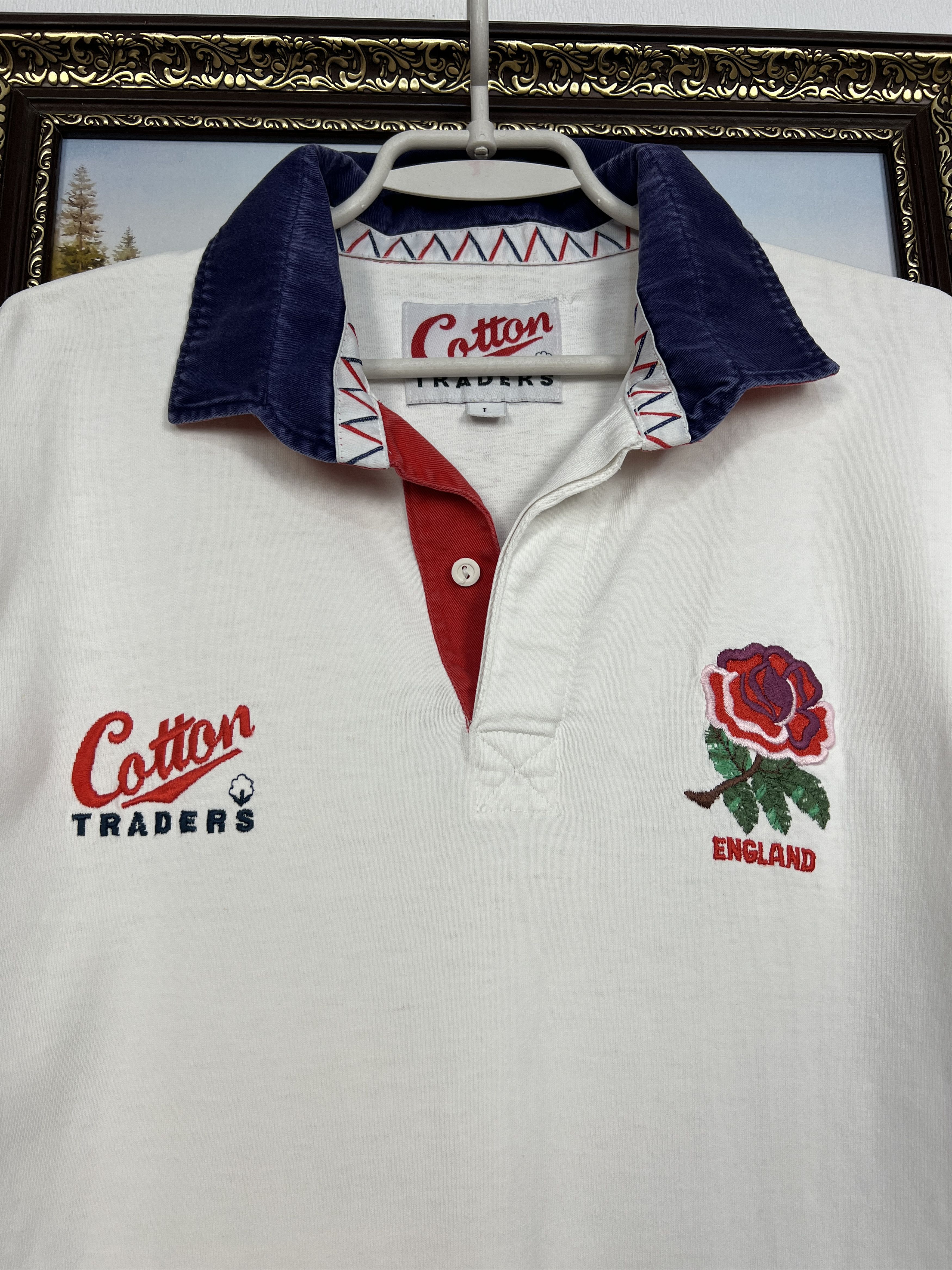 Cotton Traders Vintage 90's Cotton Traders England Rugby Union Jersey Size US L / EU 52-54 / 3 - 3 Thumbnail