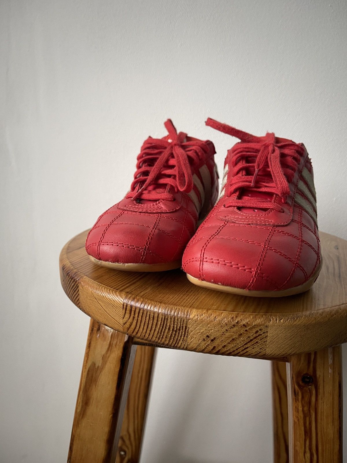Adidas Vintage Adidas Tuscany Goodyear Racing Shoes Red US5/UK4.5 Size US 5 / IT 35 - 4 Thumbnail