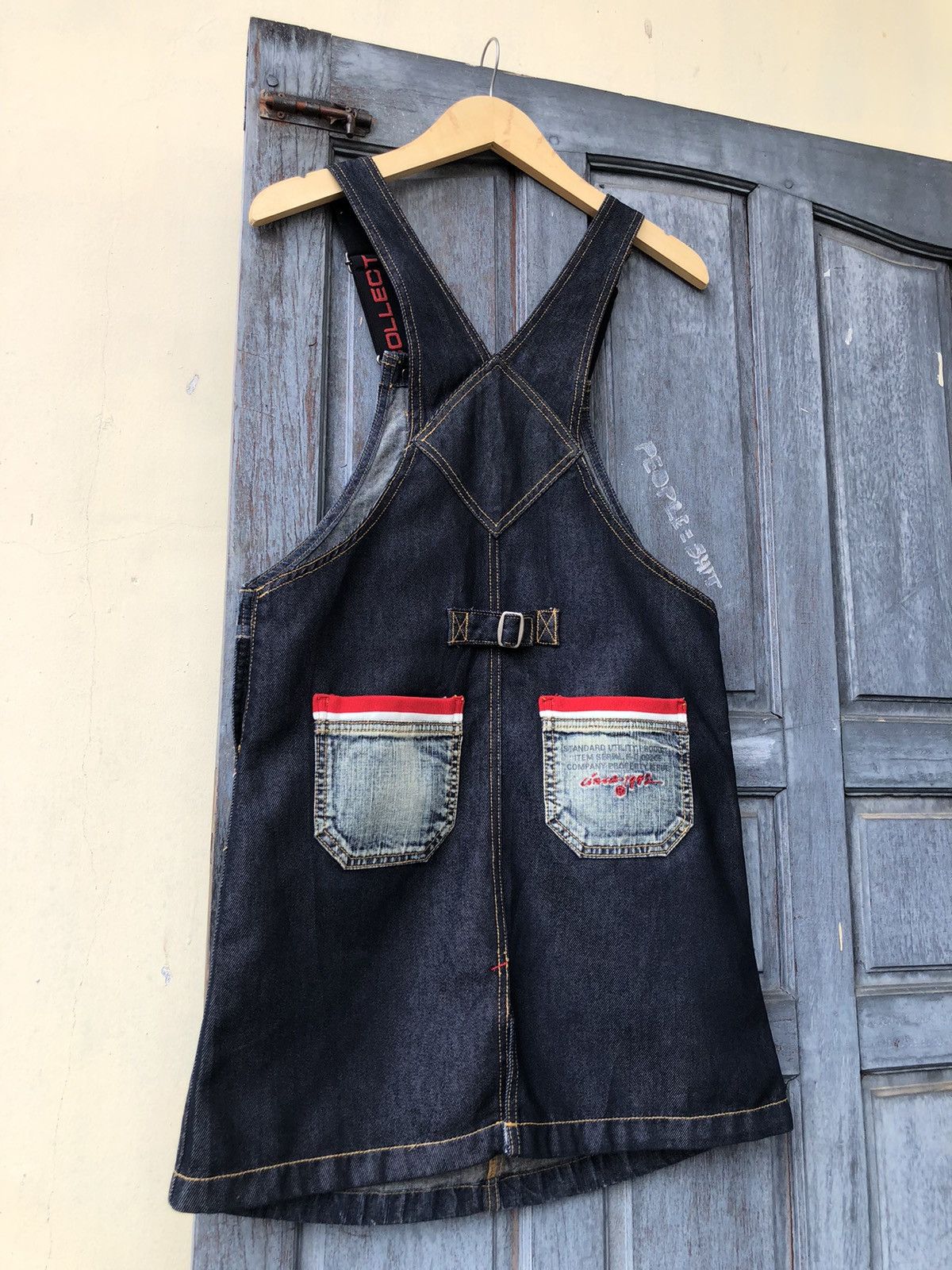 Fubu 🍻Send Your OFFER🍻 ✨LIKE NEW✨ Fubu Y2k Denim Overall Skirt Size 36" / US 14 / IT 50 - 10 Thumbnail