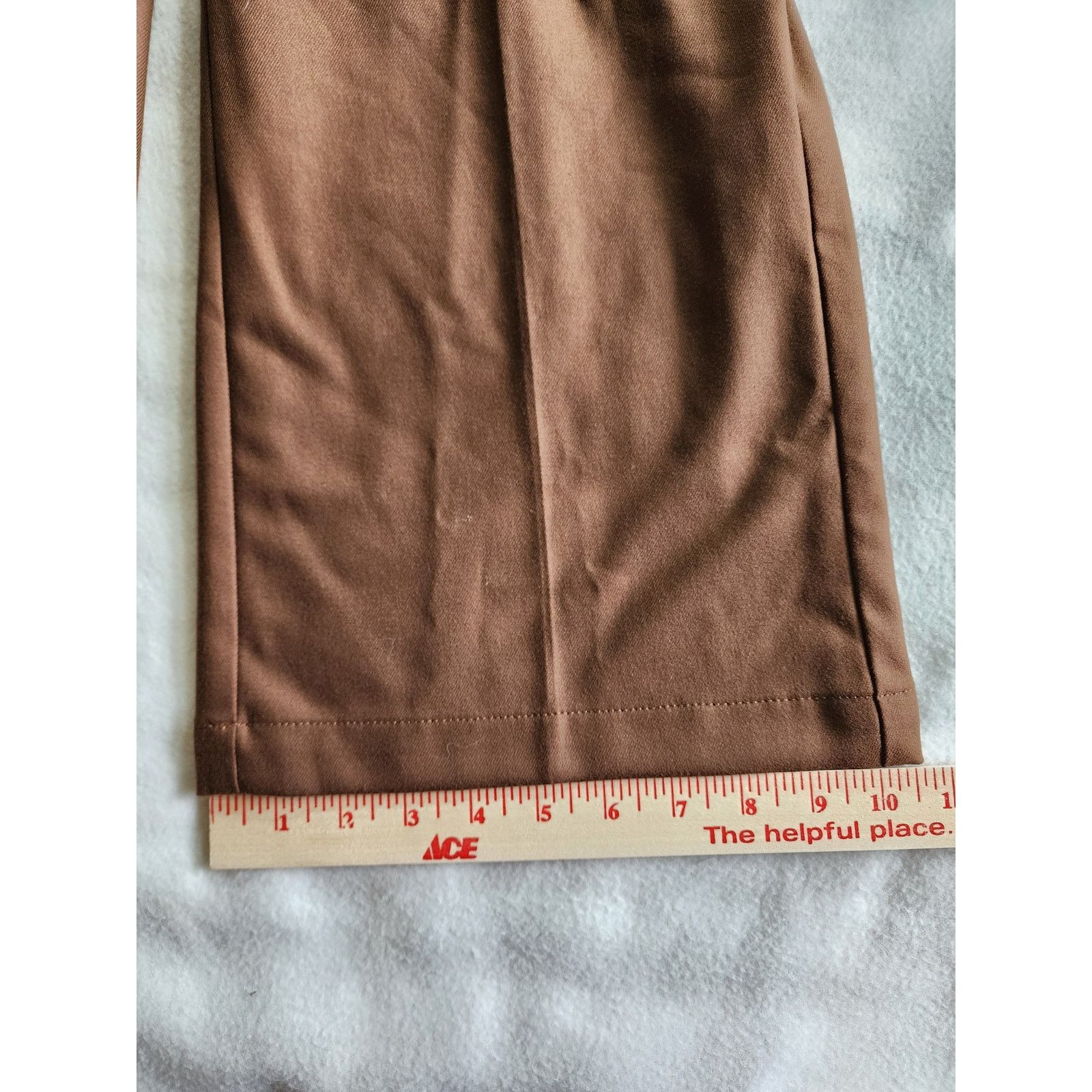J. Jill J. Jill Wide Leg Trouser Dress Pants 8 Chestnut Brown NWT Size 30" / US 8 / IT 44 - 5 Thumbnail