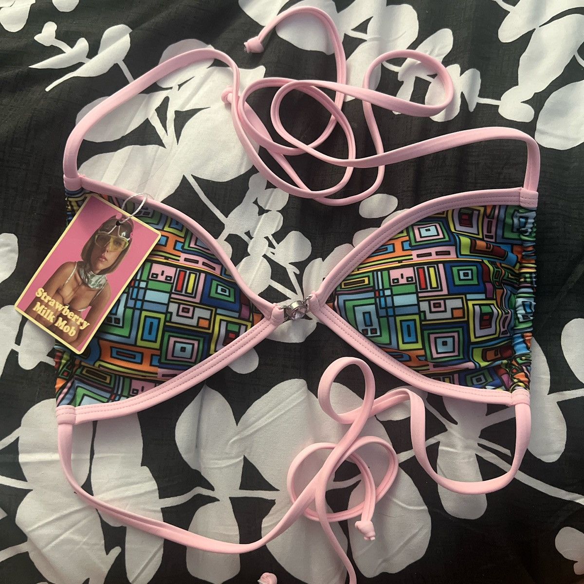 Other Strawberry Milk Mob Women’s Bikini Top Size S / US 4 / IT 40 - 1 Thumbnail