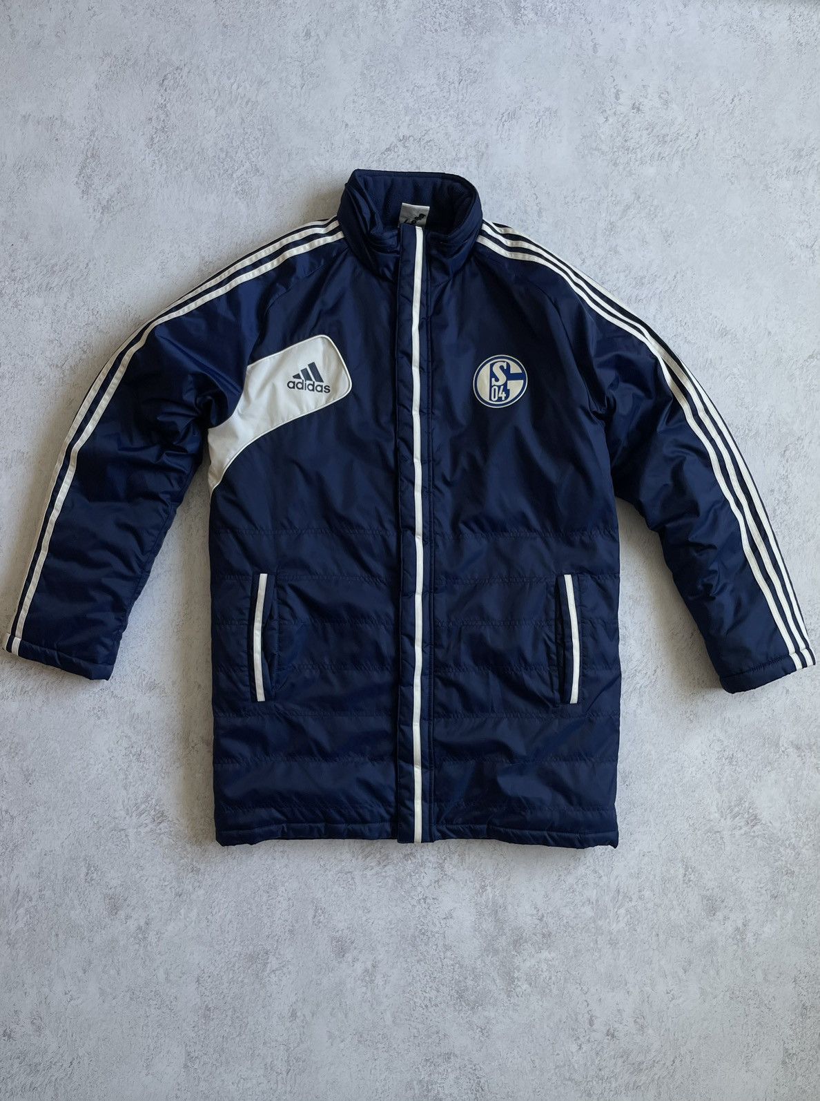 Vintage Adidas Schalke 04 Vintage Soccer Football Jacket Park S M Size US S / EU 44-46 / 1 - 1 Thumbnail