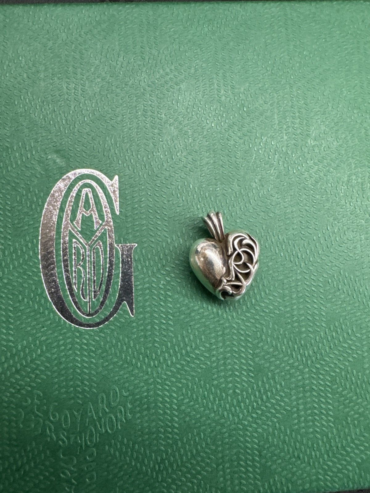 image of Chrome Hearts “Heart” Pendant in Silver, Men's
