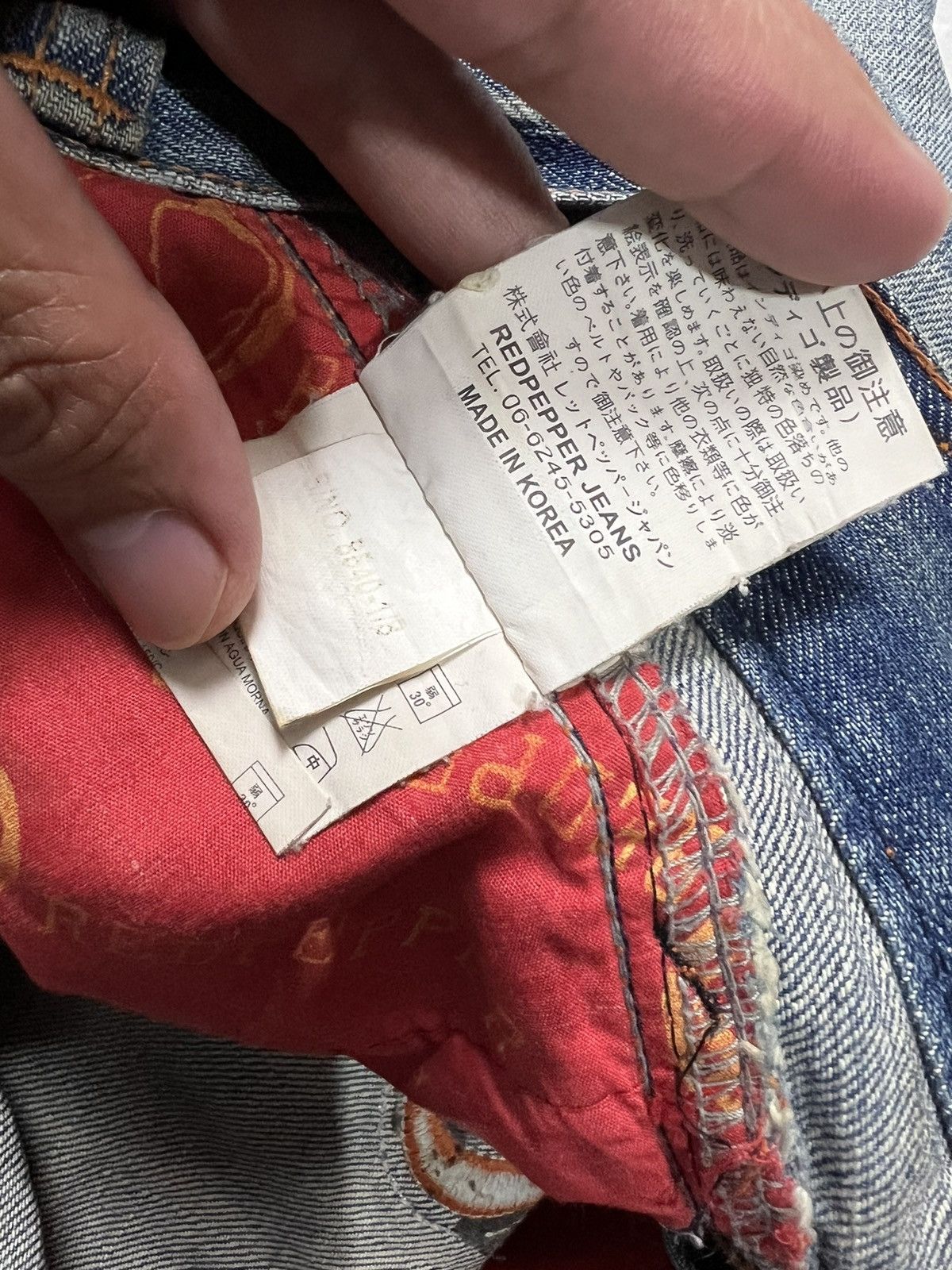 If Six Was Nine × Japanese Brand × Le Grande Bleu (L.G.B.) 💥Flare💥 Crazy 90’s Style Red Pepper Denim Size US 31 - 17 Thumbnail