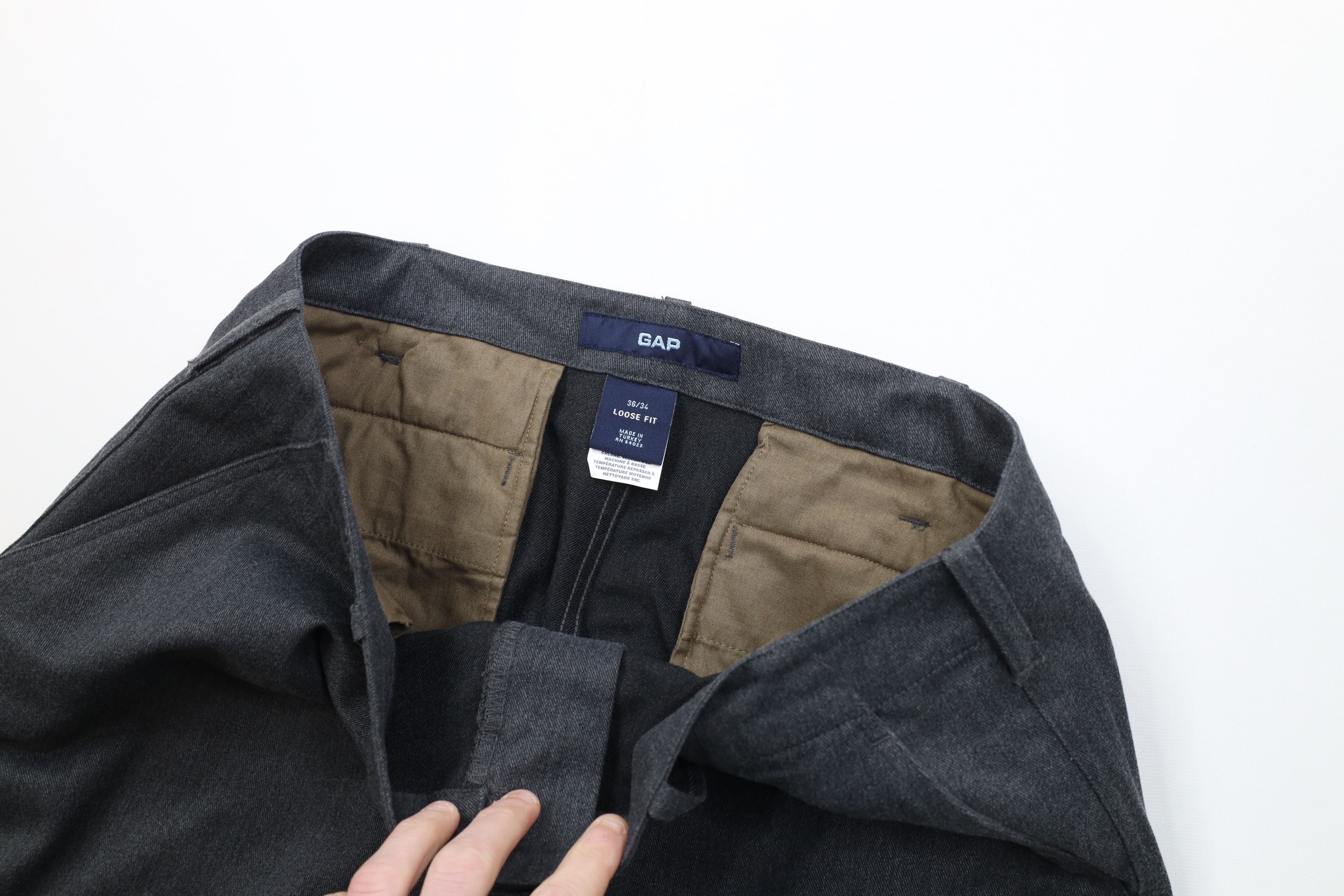 Gap Vintage Y2K 2002 Gap Loose Fit Wide Leg Twill Pants Gray Size US 36 / EU 52 - 9 Thumbnail