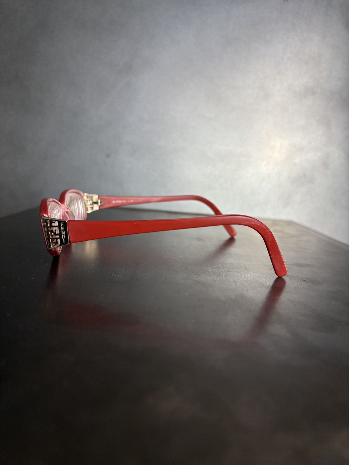 Fendi 2006 Fendi Glasses Vintage Frames F697 Red Y2K Oval Cat Eye Size ONE SIZE - 5 Thumbnail