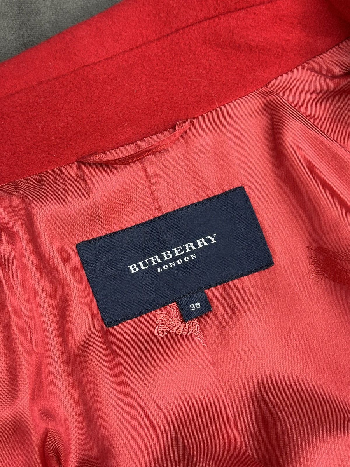 Burberry Burberry London Red Wool Cashmere Coat – Women’s 38 Size M / US 6-8 / IT 42-44 - 14 Thumbnail