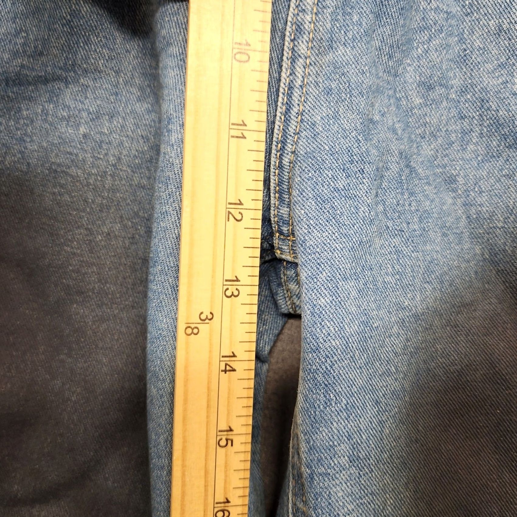 Vintage Rehab Lab Jeans Womens Large Baggy Wide-Leg Light Wash Distressed Dark Fade 5-Pocket Denim Jeans Mens? Size 36" / US 14 / IT 50 - 6 Thumbnail