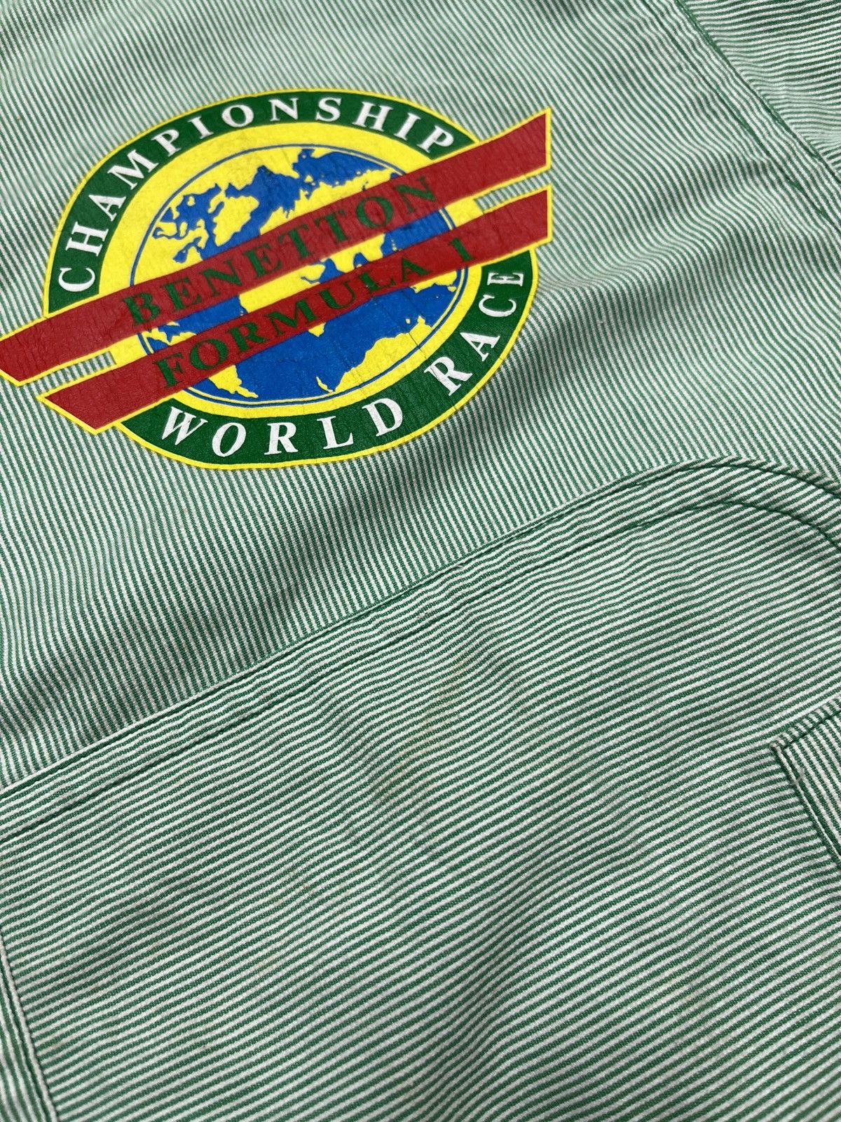 United Colors Of Benetton 🔥🔥🔥STEALS VTG BENETTON FORMULA ONE WORLD RACE CHAMPIONSHIP Size US S / EU 44-46 / 1 - 18 Thumbnail