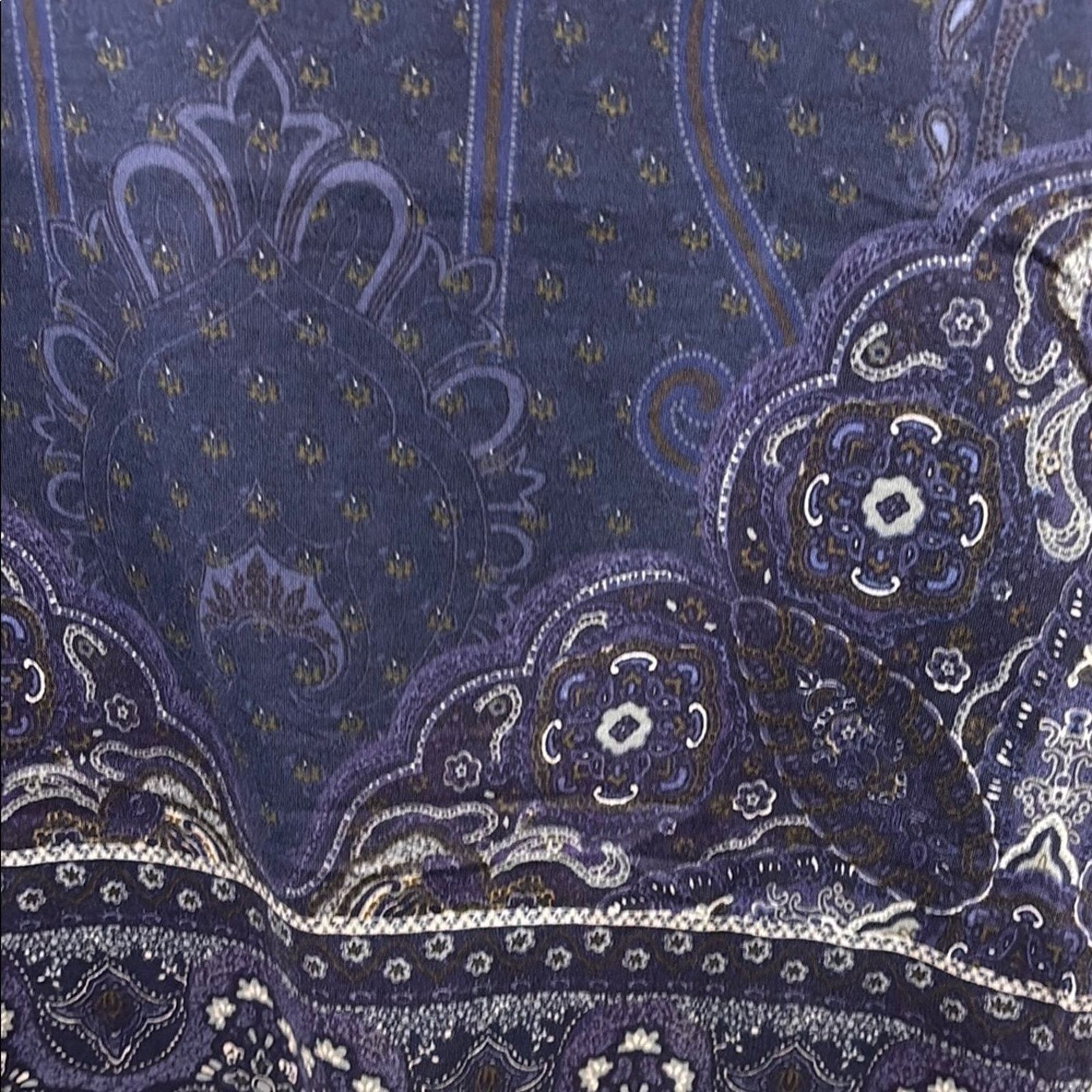 Etro NWT Etro Blue and Purple Paisley Shirt Top Size S Size S / US 4 / IT 40 - 6 Thumbnail