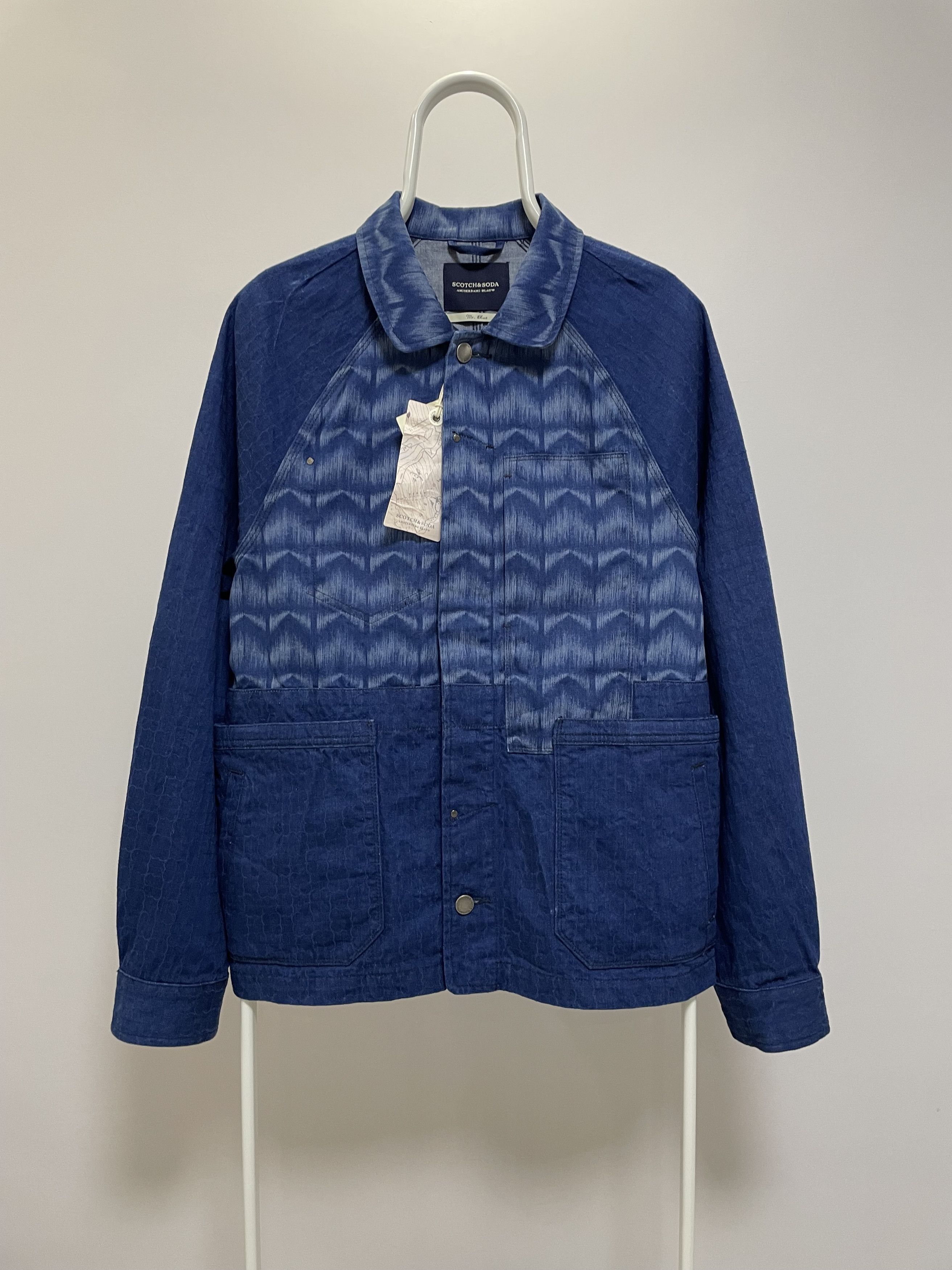 Scotch & Soda SCOTCH & SODA Ams Radio Blauw Denim Jacket Mr. Blue Printed Size US L / EU 52-54 / 3 - 3 Thumbnail