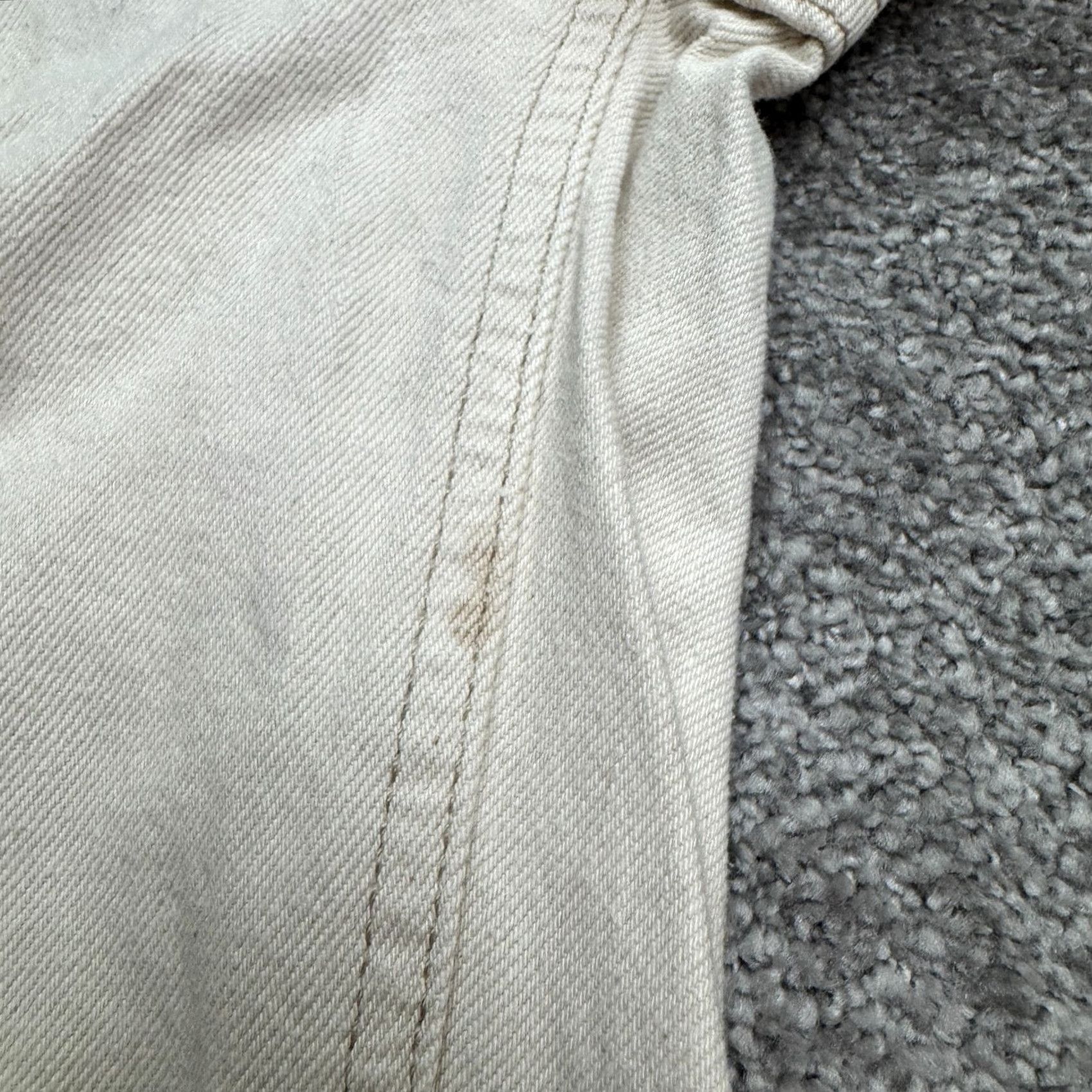 Urban Outfitters BDG Urban Outfitters Jeans Baggy High Rise Denim Womens 26R Cream Beige Distressed 5-Pocket Regular Jeans Mens Womens Size 26" / US 2 / IT 38 - 7 Thumbnail