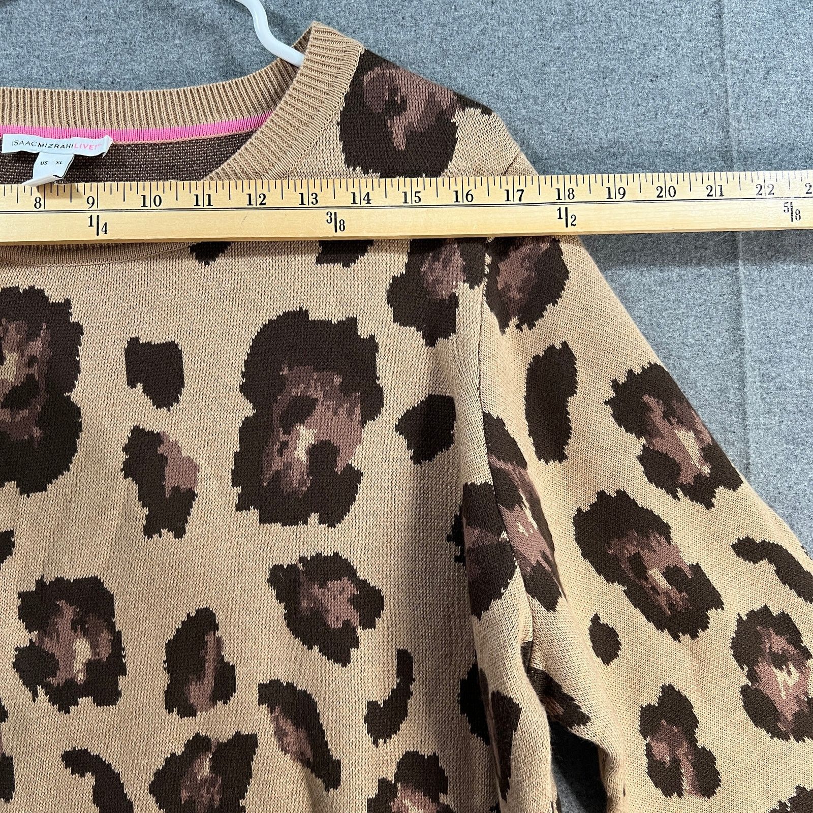 Isaac Mizrahi Isaac Mizrahi Live! Regular Jacquard Sweater Dress Leopard Size XL / US 12-14 / IT 48-50 - 8 Thumbnail